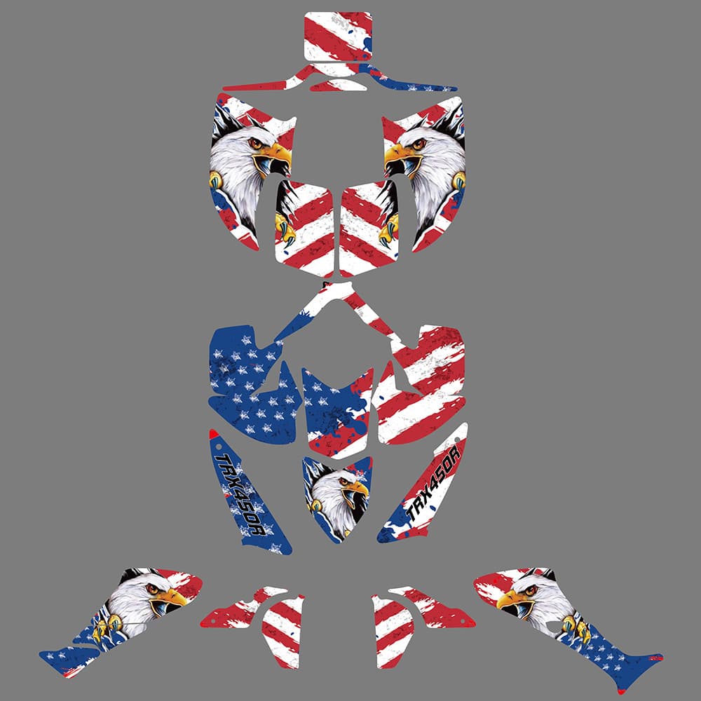 ATV Full Sticker Decal Full Graphics Kit For Honda TRX450R 2004-2008 / 2010-2016