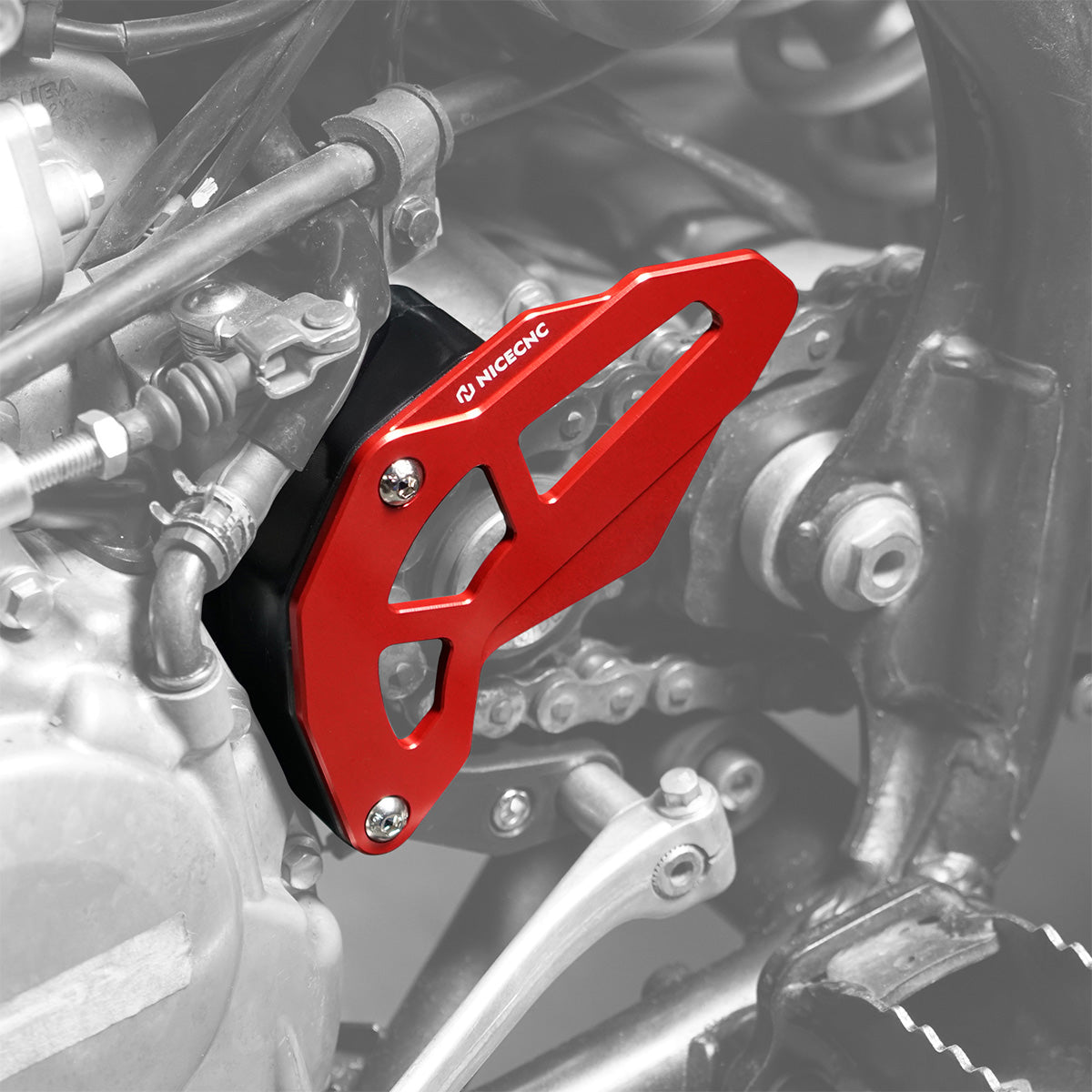 ATV Engine Case Saver Chain Guard Trim Panel For Honda TRX 450 R / ER