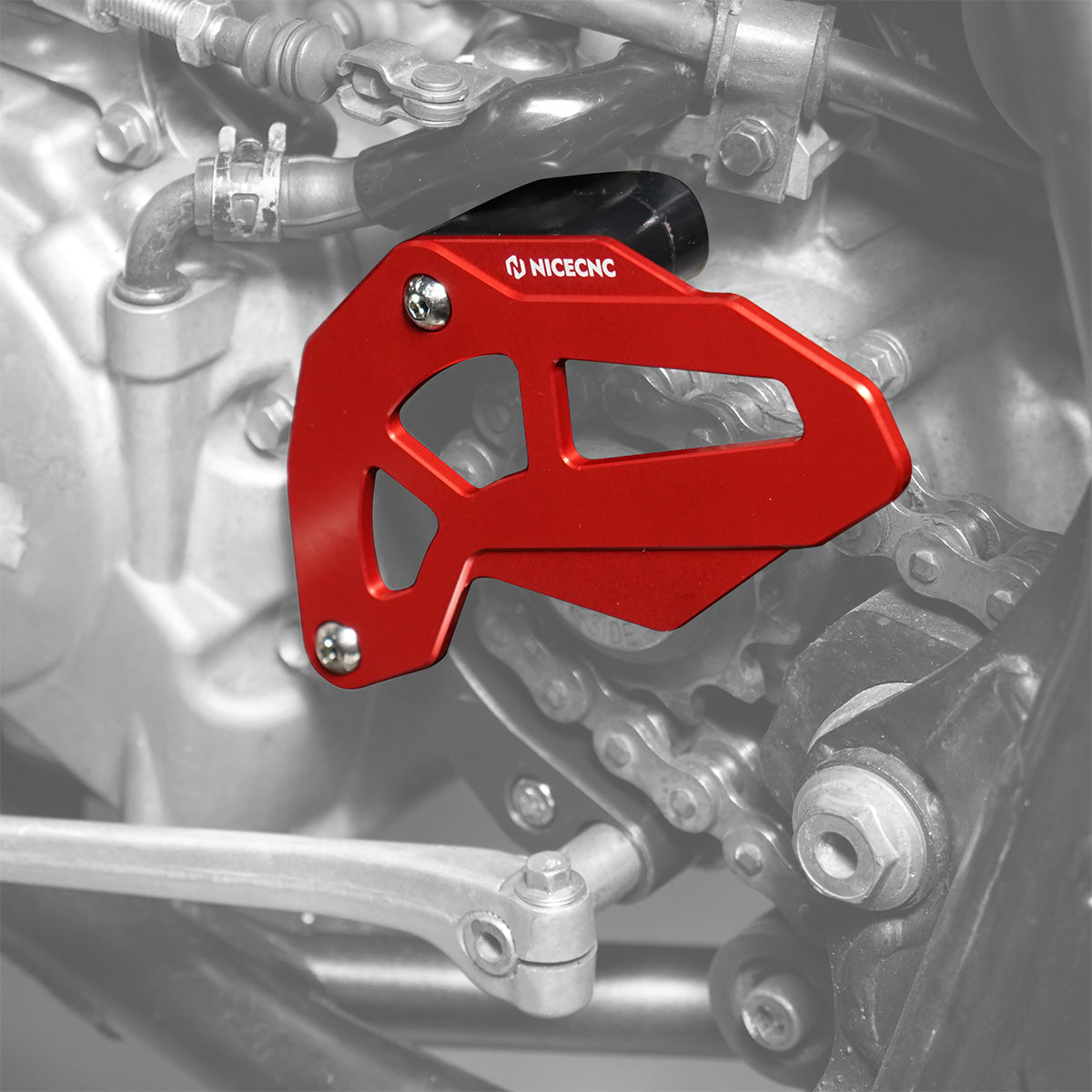 ATV Engine Case Saver Chain Guard Trim Panel For Honda TRX 450 R / ER