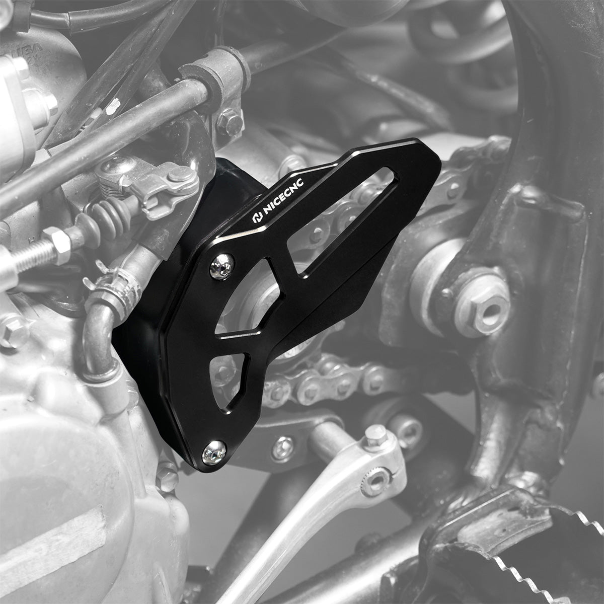 ATV Engine Case Saver Chain Guard Trim Panel For Honda TRX 450 R / ER