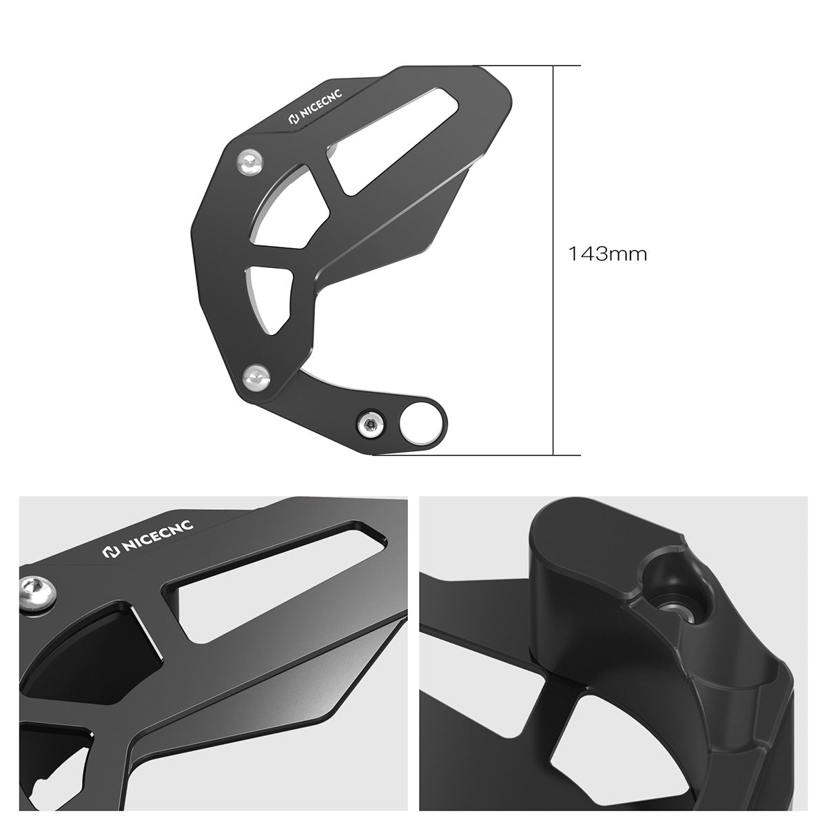 ATV Engine Case Saver Chain Guard Trim Panel For Honda TRX 450 R / ER