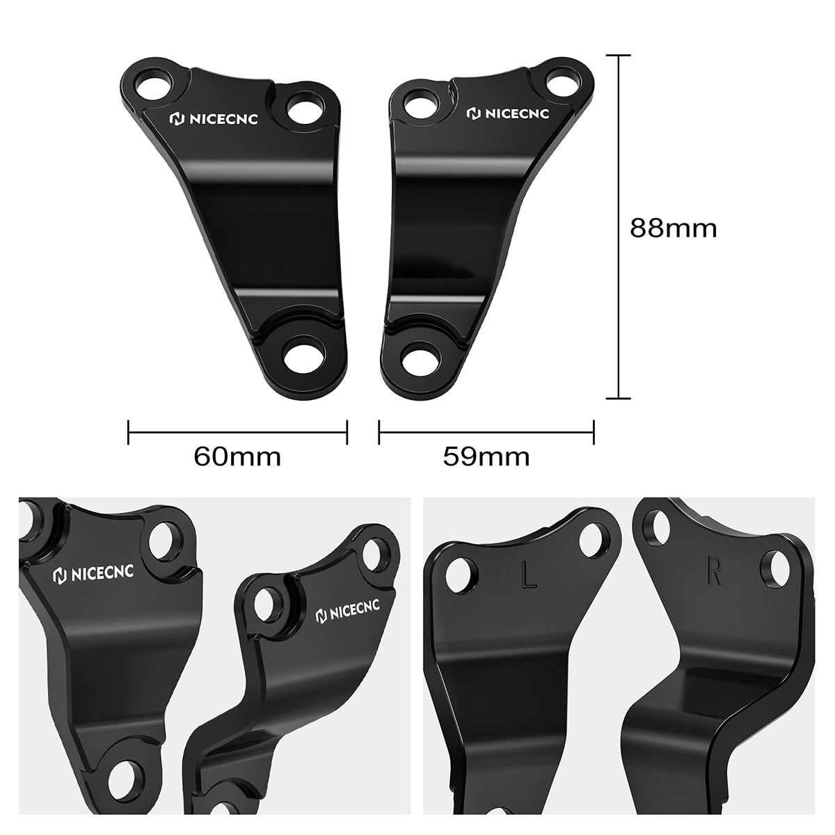 ATV Engine Upper Stay Mounting Hanger Brackets For Honda TRX450R / ER 2006-2014