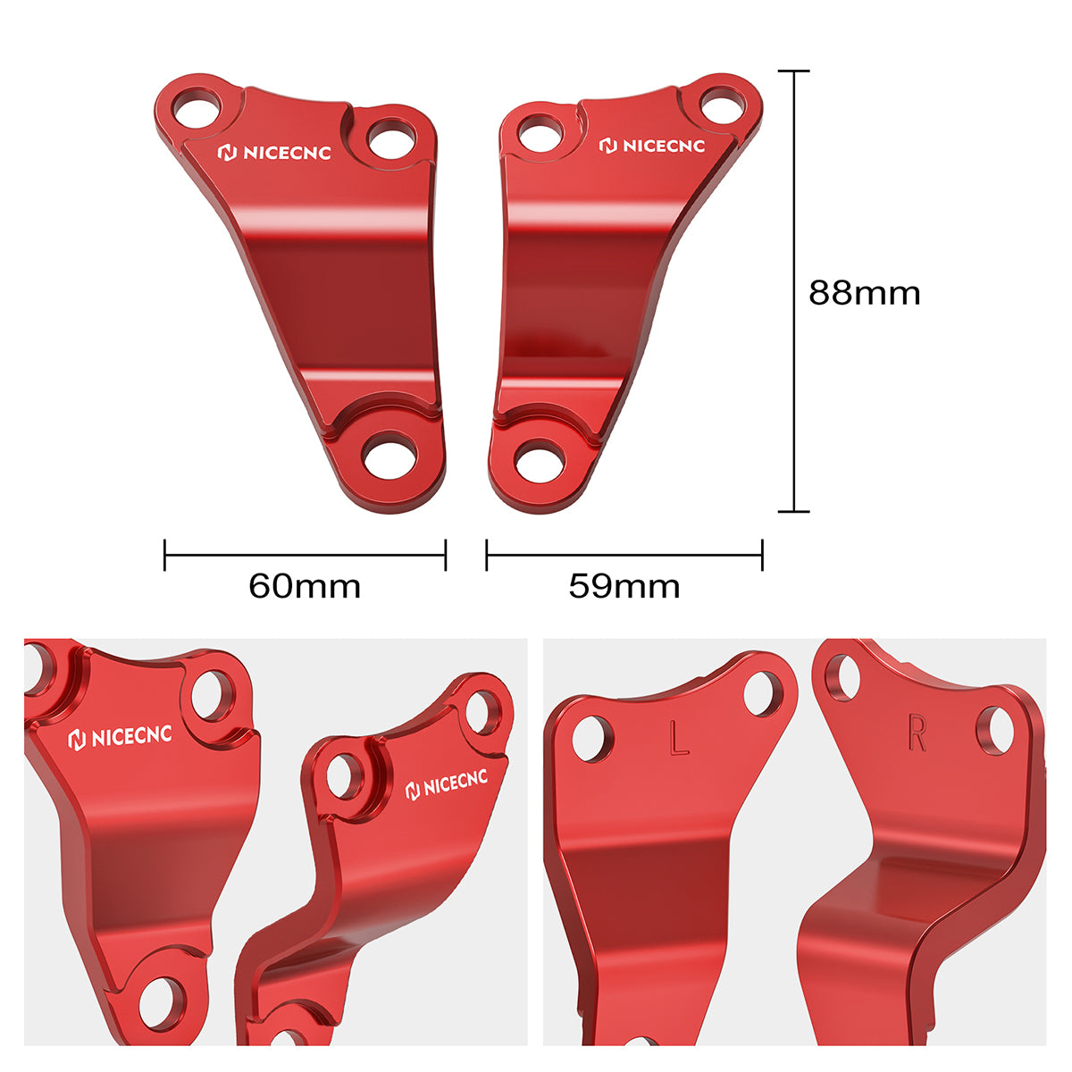 ATV Engine Upper Stay Mounting Hanger Brackets For Honda TRX450R / ER 2006-2014