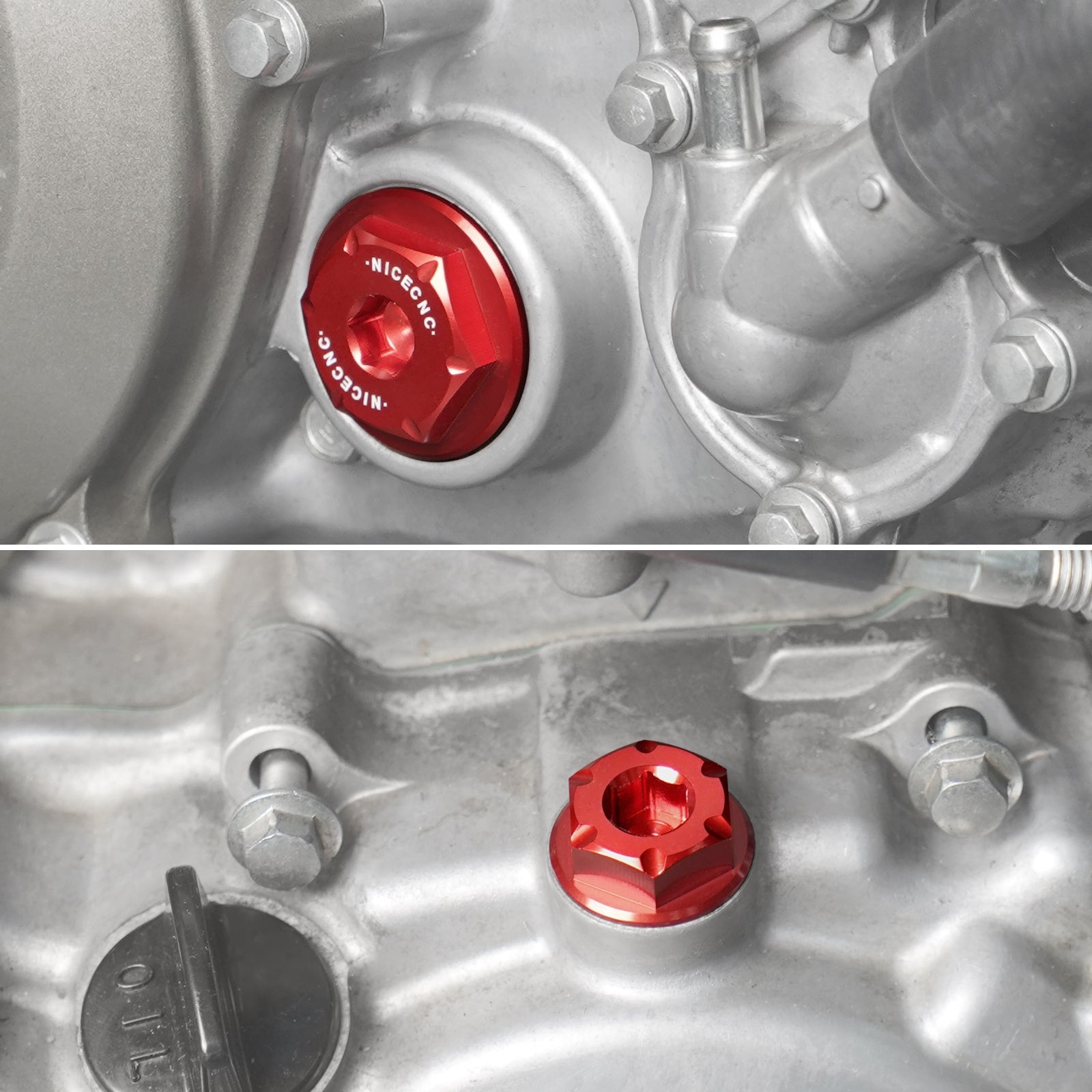 1 Pair Engine Plugs Crankcase Cover Caps For Honda TRX450R 2004-2009 CRF250R 10-17 CRF450R 02-16