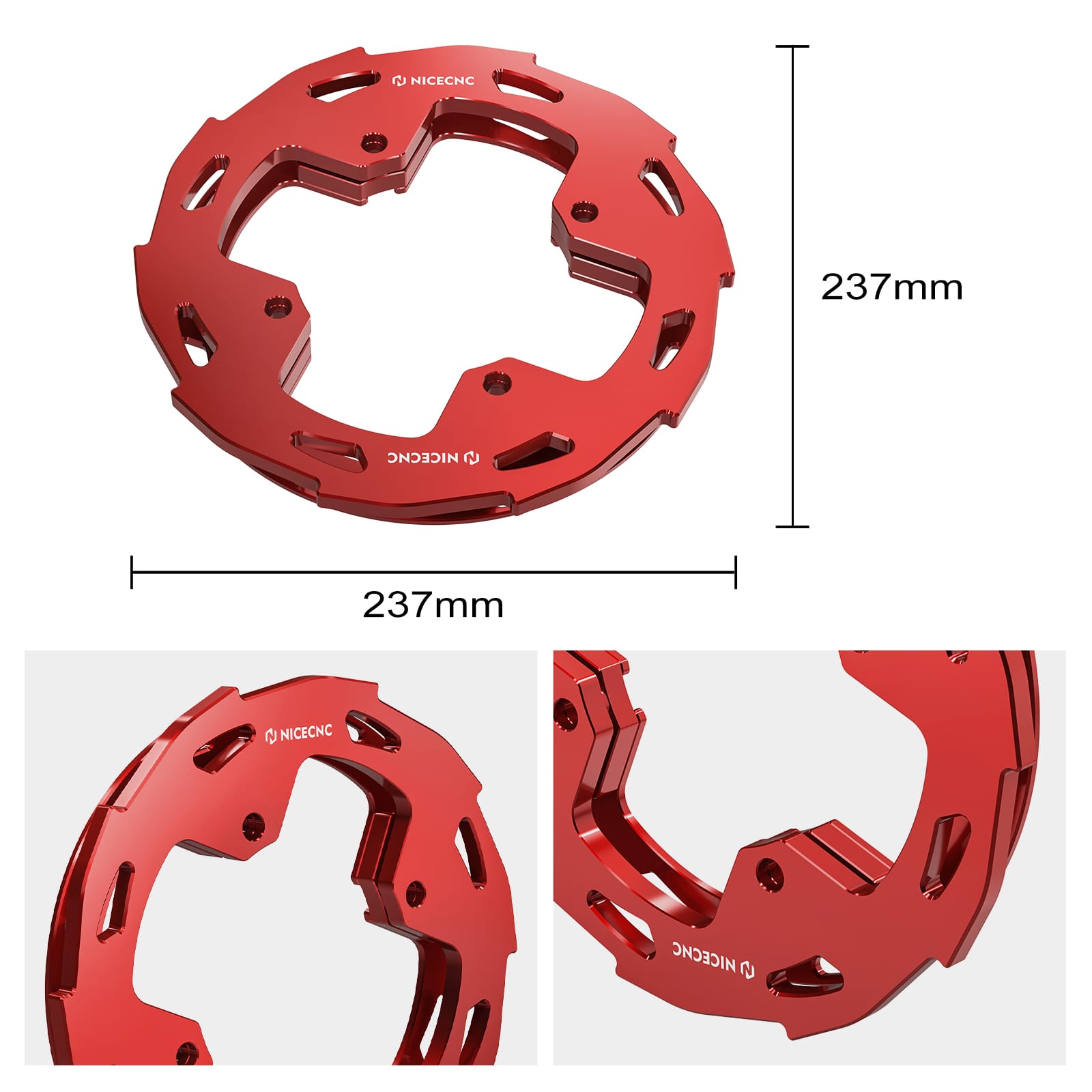 ATV Rear Wheel Dual Sprocket Chain Guards Protector For Honda TRX450R / ER