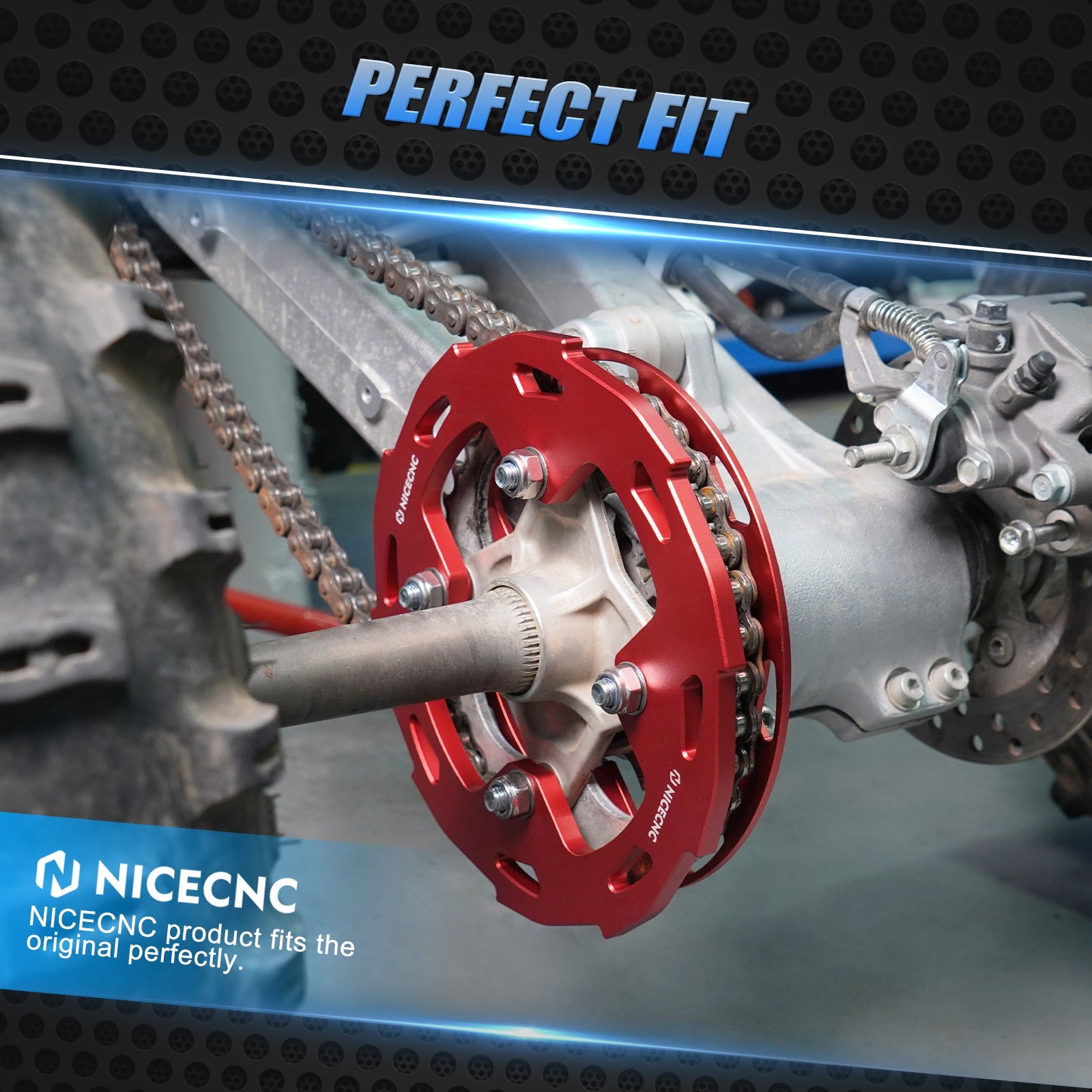 ATV Rear Wheel Dual Sprocket Chain Guards Protector For Honda TRX450R / ER