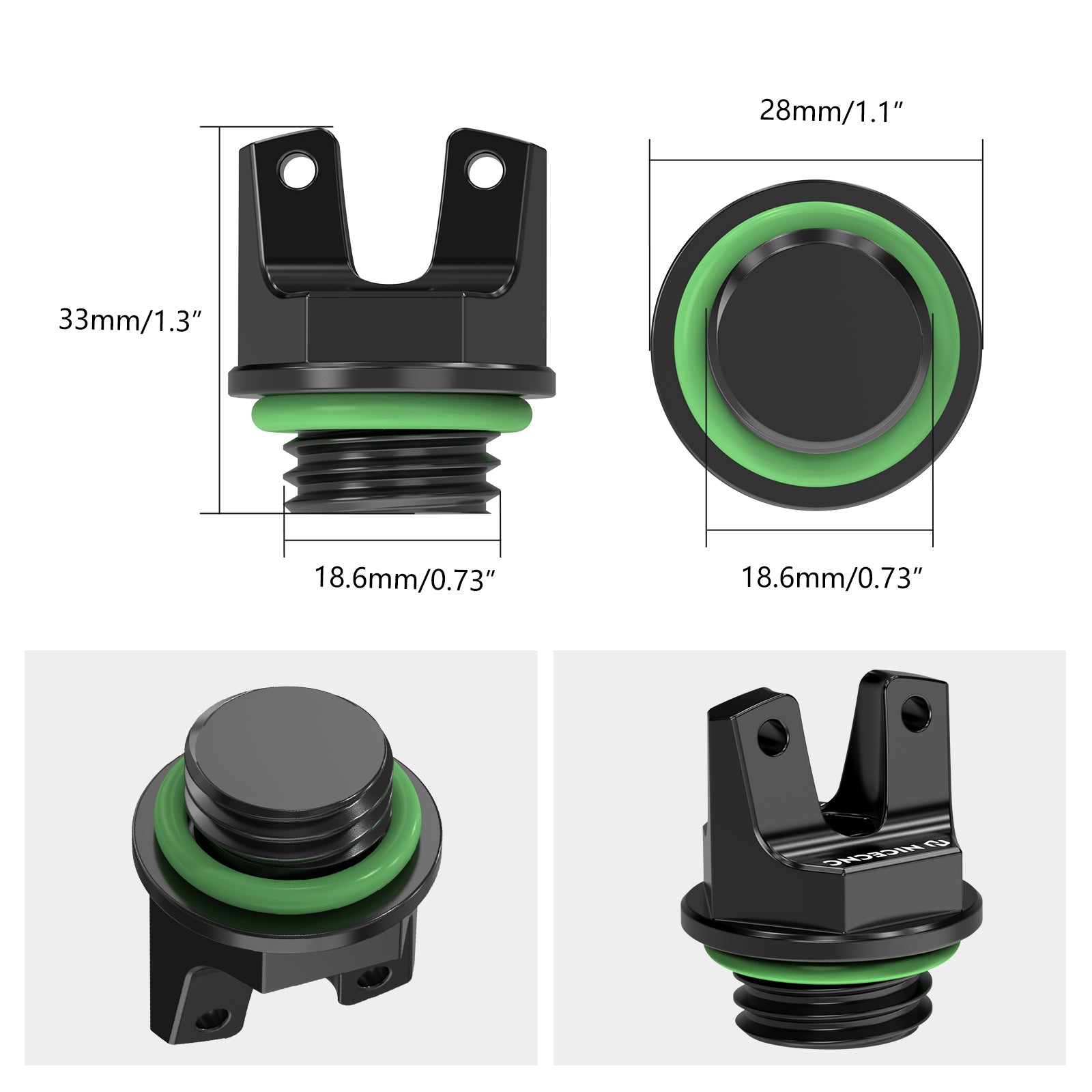 ATV Crankcase Cover Oil Filler Caps With O-Ring For Honda TRX450R TRX450ER