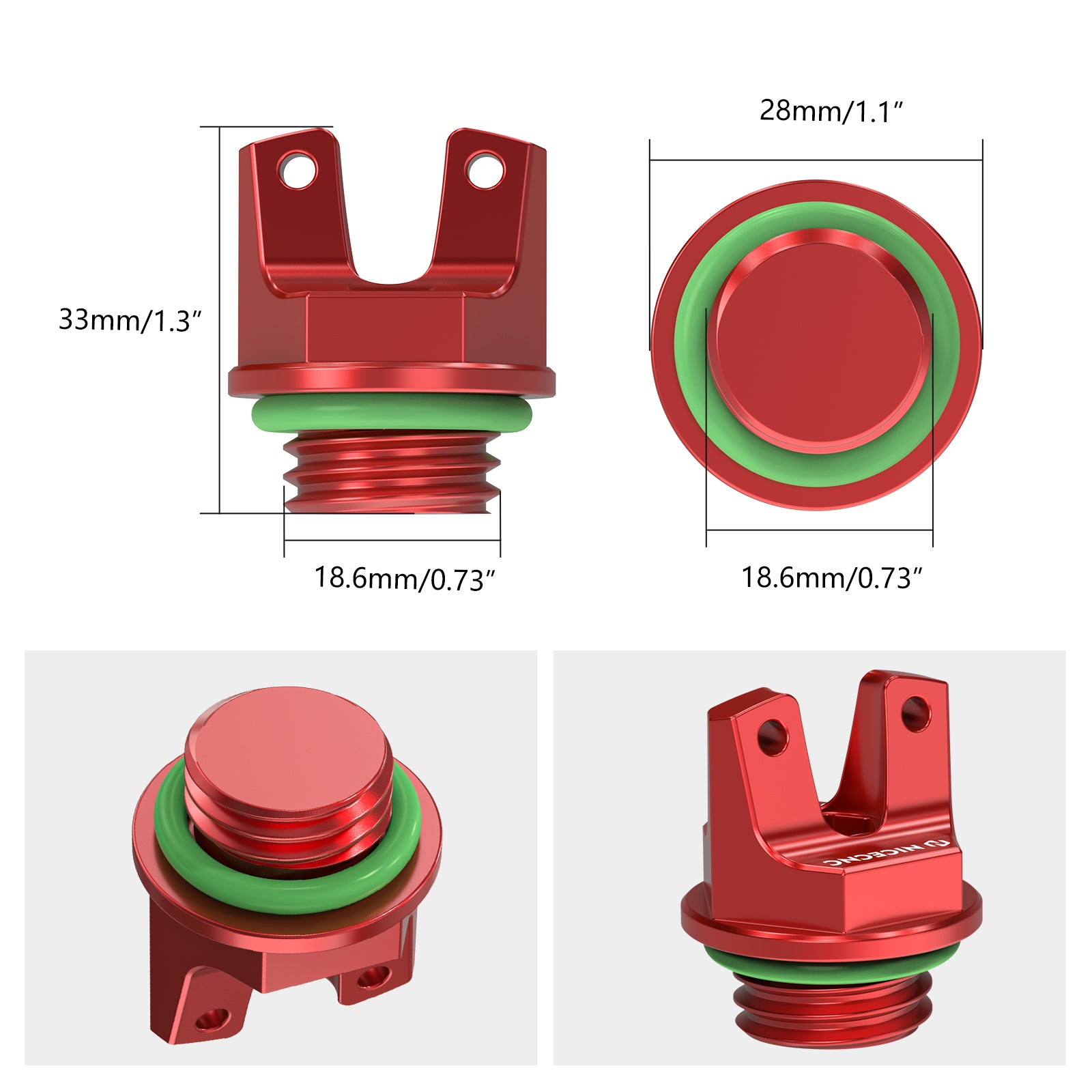 ATV Crankcase Cover Oil Filler Caps With O-Ring For Honda TRX450R TRX450ER