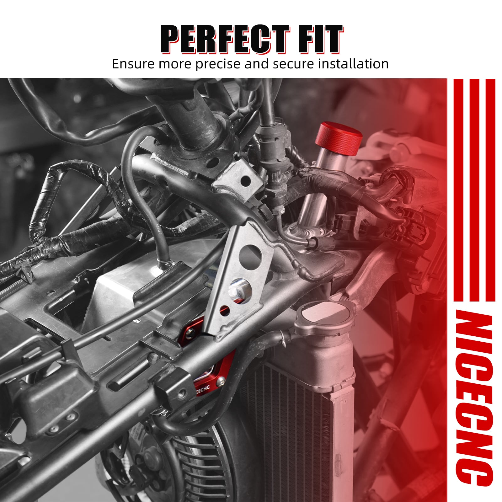 ATV Clear Radiator Reservoir Coolant Recovery Tank For Honda TRX 450 R / ER
