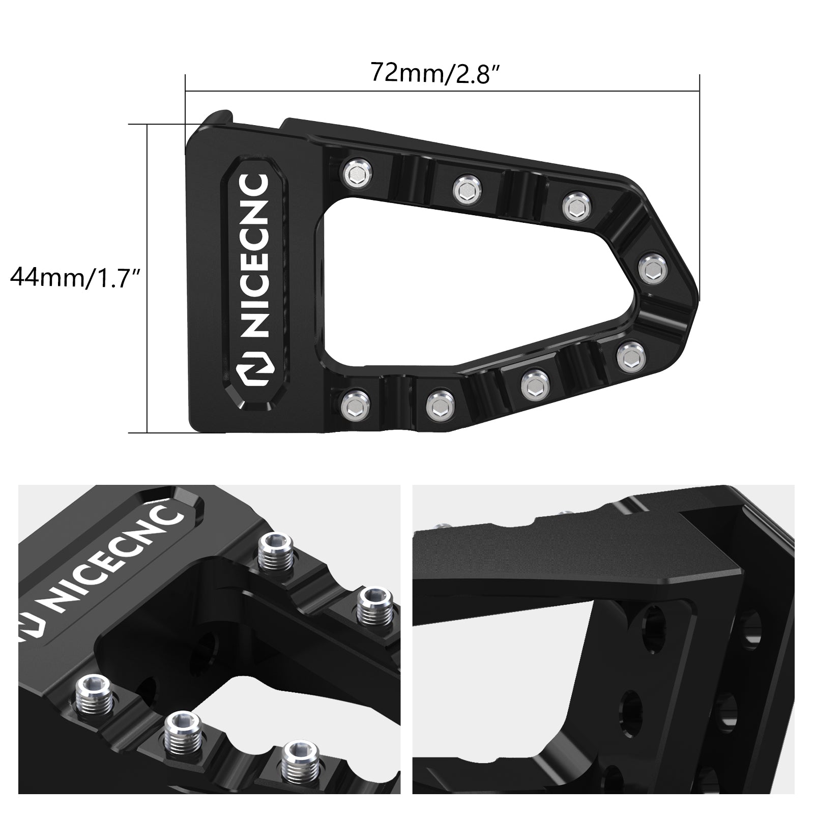 ATV Enlarged Adjustable Rear Brake Pedal Lever Tip For Honda TRX 450 R / ER