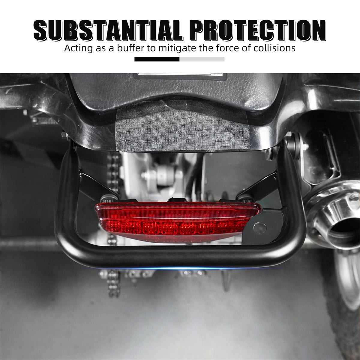 ATV Rear Grab Bar Bumper Bracket Luggage Carrier Rack For Honda TRX450 R / ER