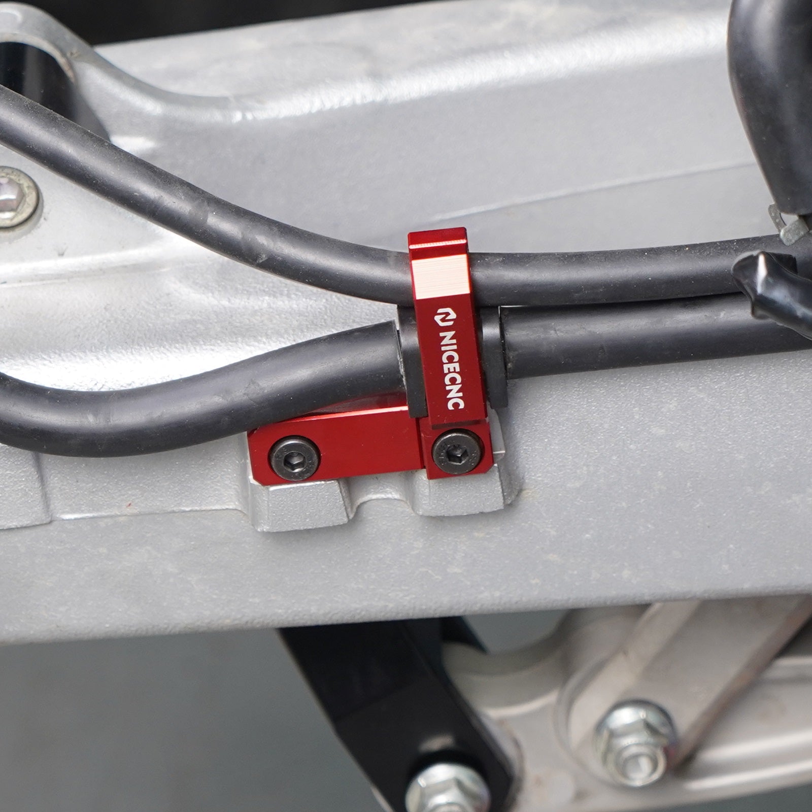 ATV Dual-Size Rear Brake Line Hose Clamps Holder For Honda TRX 450 R / ER