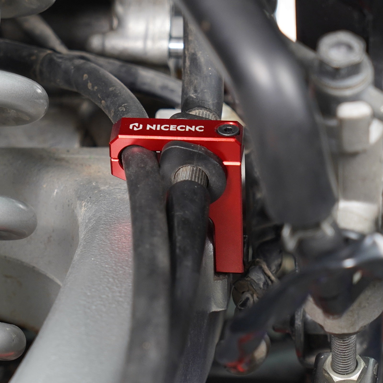 ATV Dual-Size Rear Brake Line Hose Clamps Holder For Honda TRX 450 R / ER