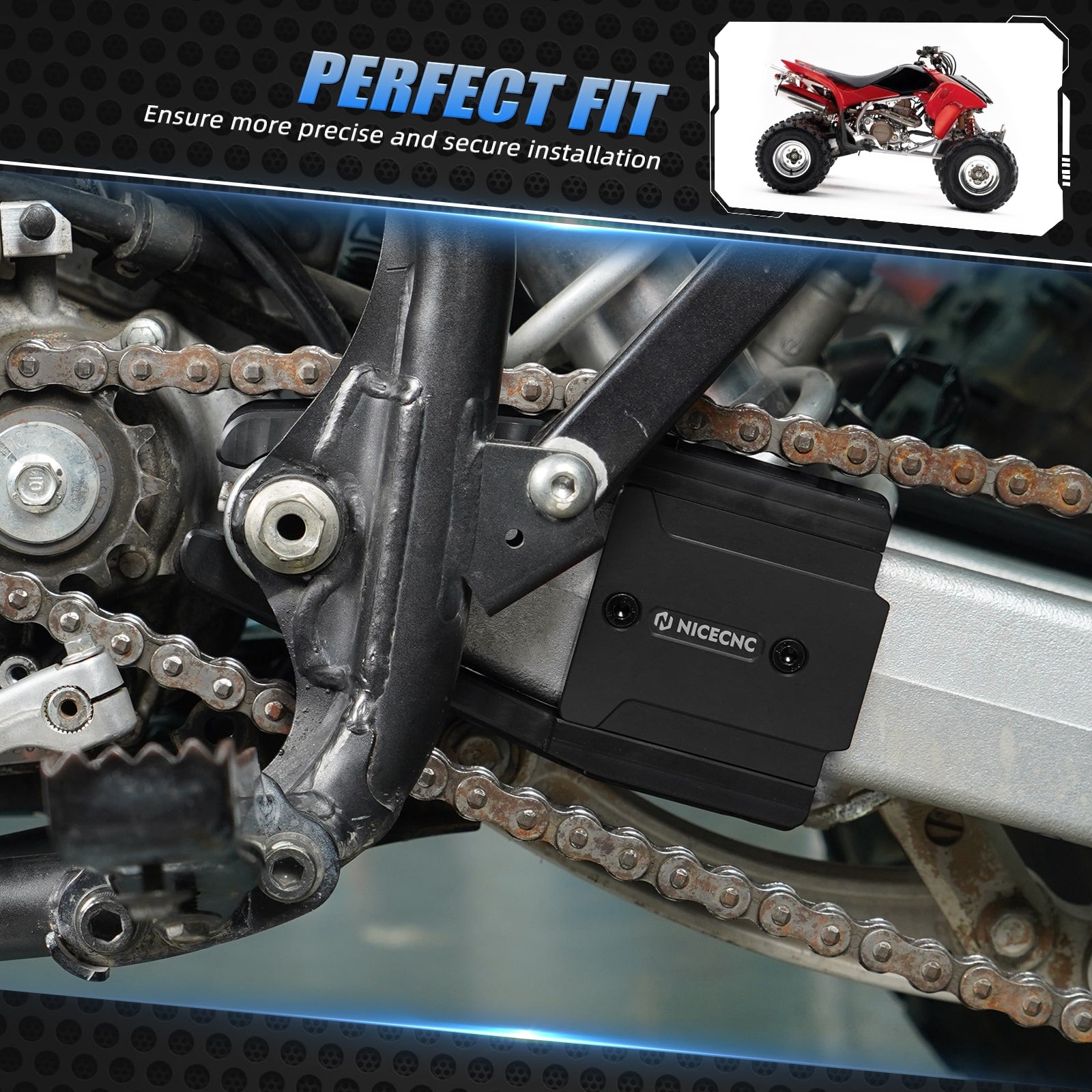 Swingarm Chain Buffer Guide For Honda TRX450R 2006-2009 TRX450ER 2006-2014