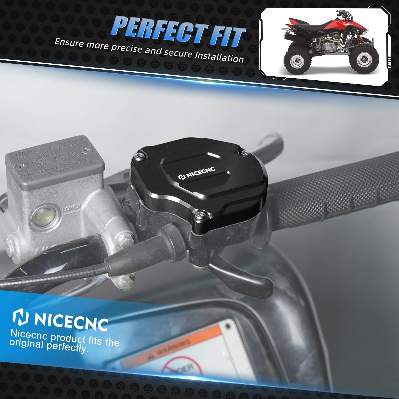 ATV Key Switch Indicator Light Handlebar Mount For Honda TRX 450 R / ER