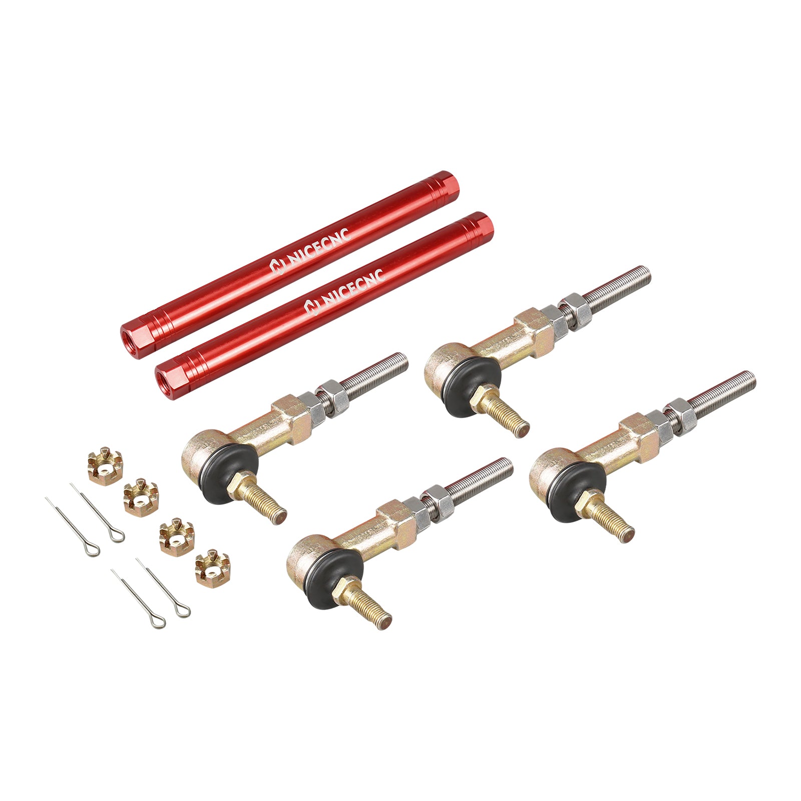 ATV Upgraded Tie Rods w/ Tie Rod Ball Joints Ends Kit For Honda TRX 450 R / ER