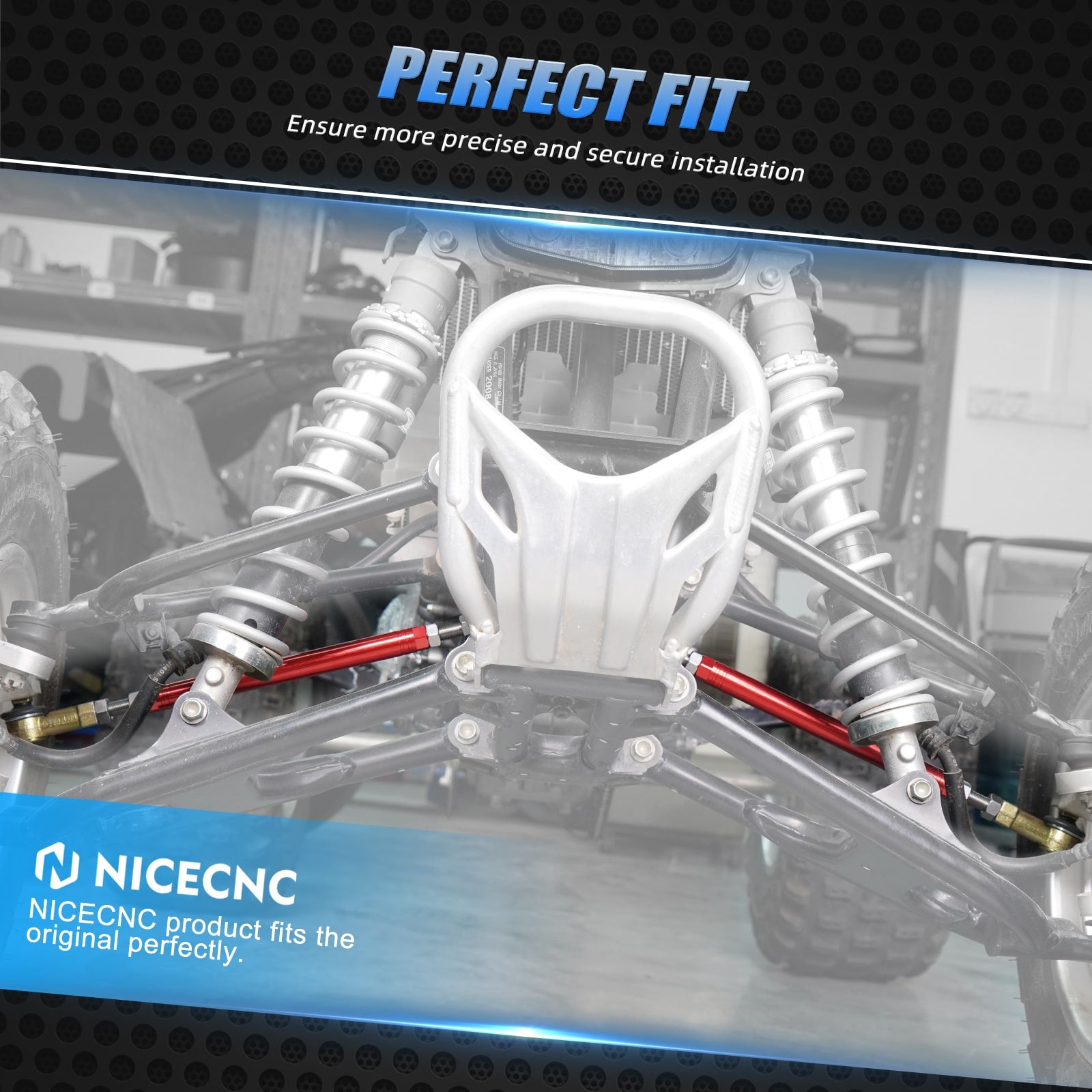 ATV Upgraded Tie Rods w/ Tie Rod Ball Joints Ends Kit For Honda TRX 450 R / ER