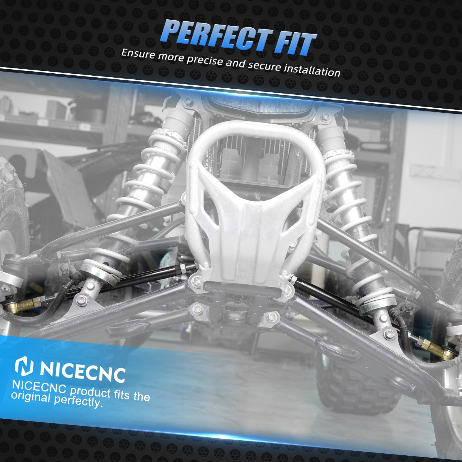ATV Upgraded Tie Rods w/ Tie Rod Ball Joints Ends Kit For Honda TRX 450 R / ER