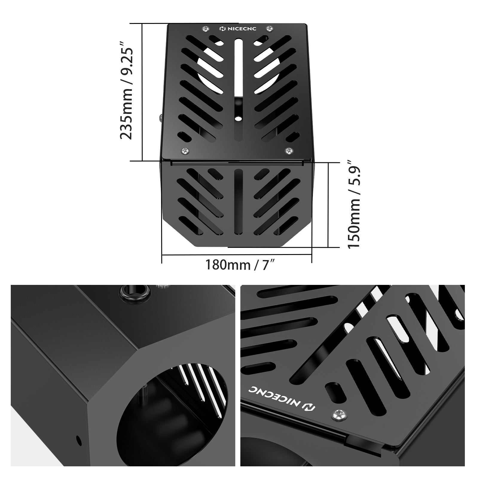 ATV High Flow Airbox Cleaner Intake Housing Kit For Honda TRX 450 R / ER
