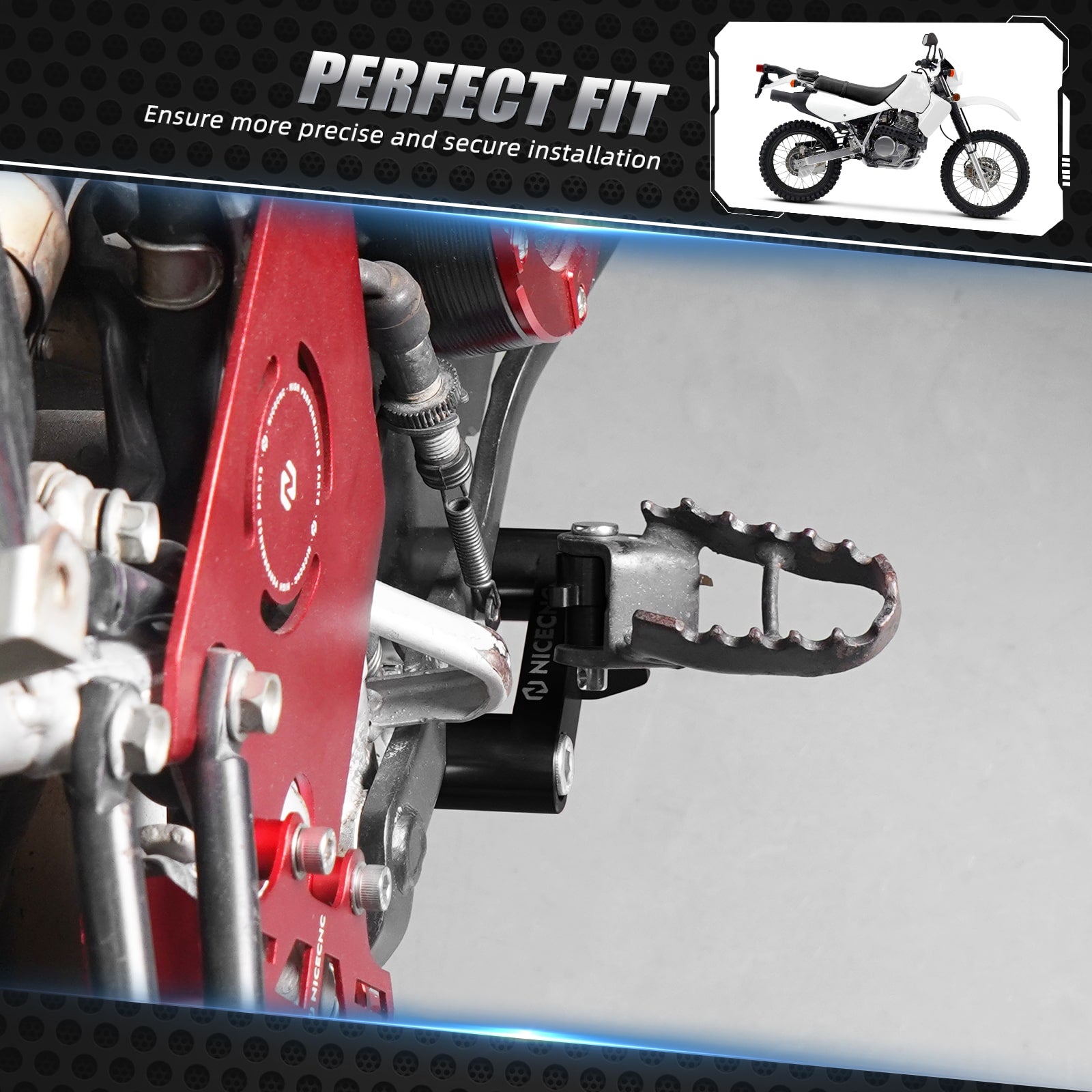 Right Footpeg Mount Bracket for Honda XR650L 1993-2024