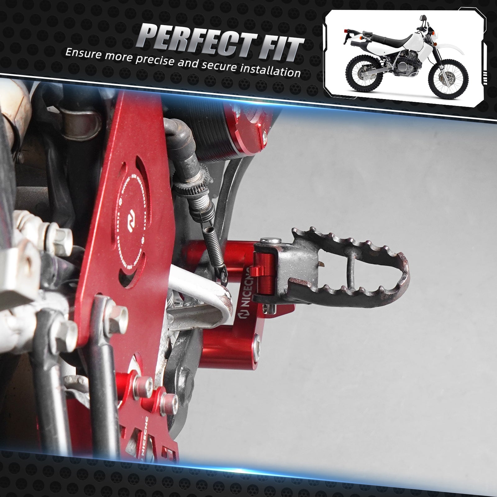 Right Footpeg Mount Bracket for Honda XR650L 1993-2024