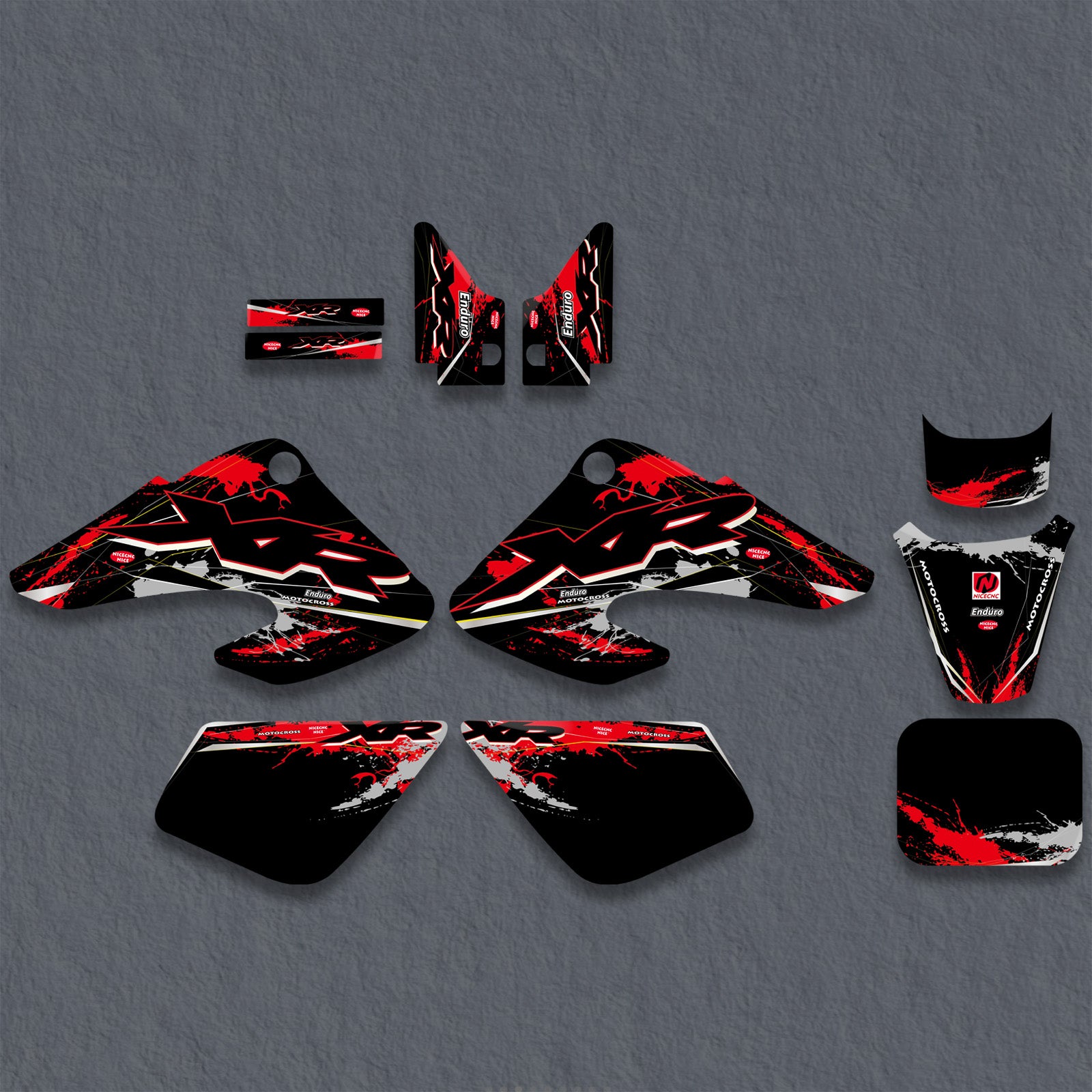 Motorcycle Full Graphics Stickers Decals Kit For HONDA XR50 2000-2003