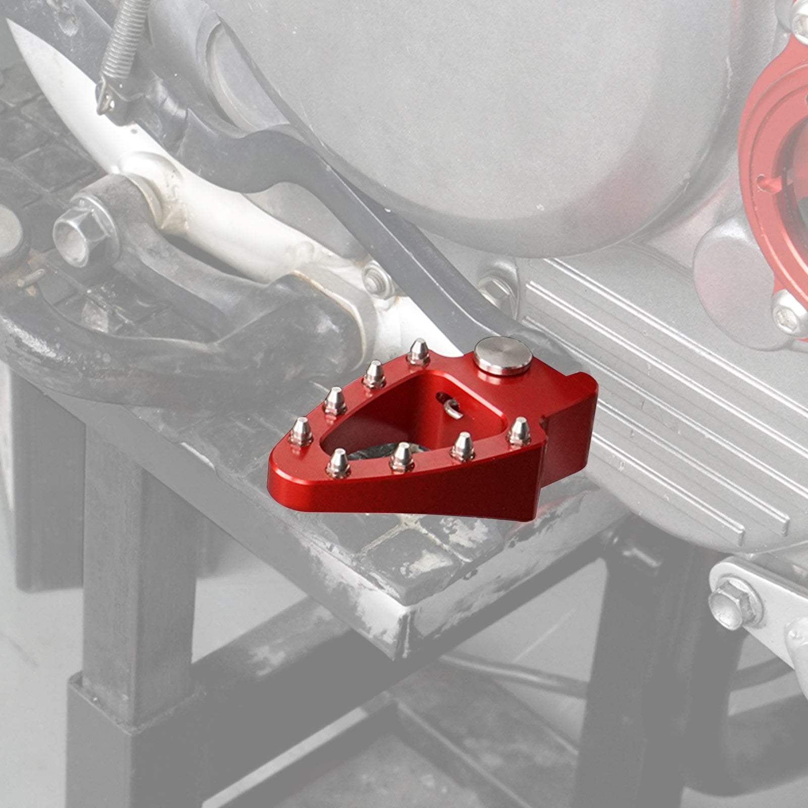 Red Brake Lever Pedal Enlarge Plate Tip For Honda XR650L 1993-2024