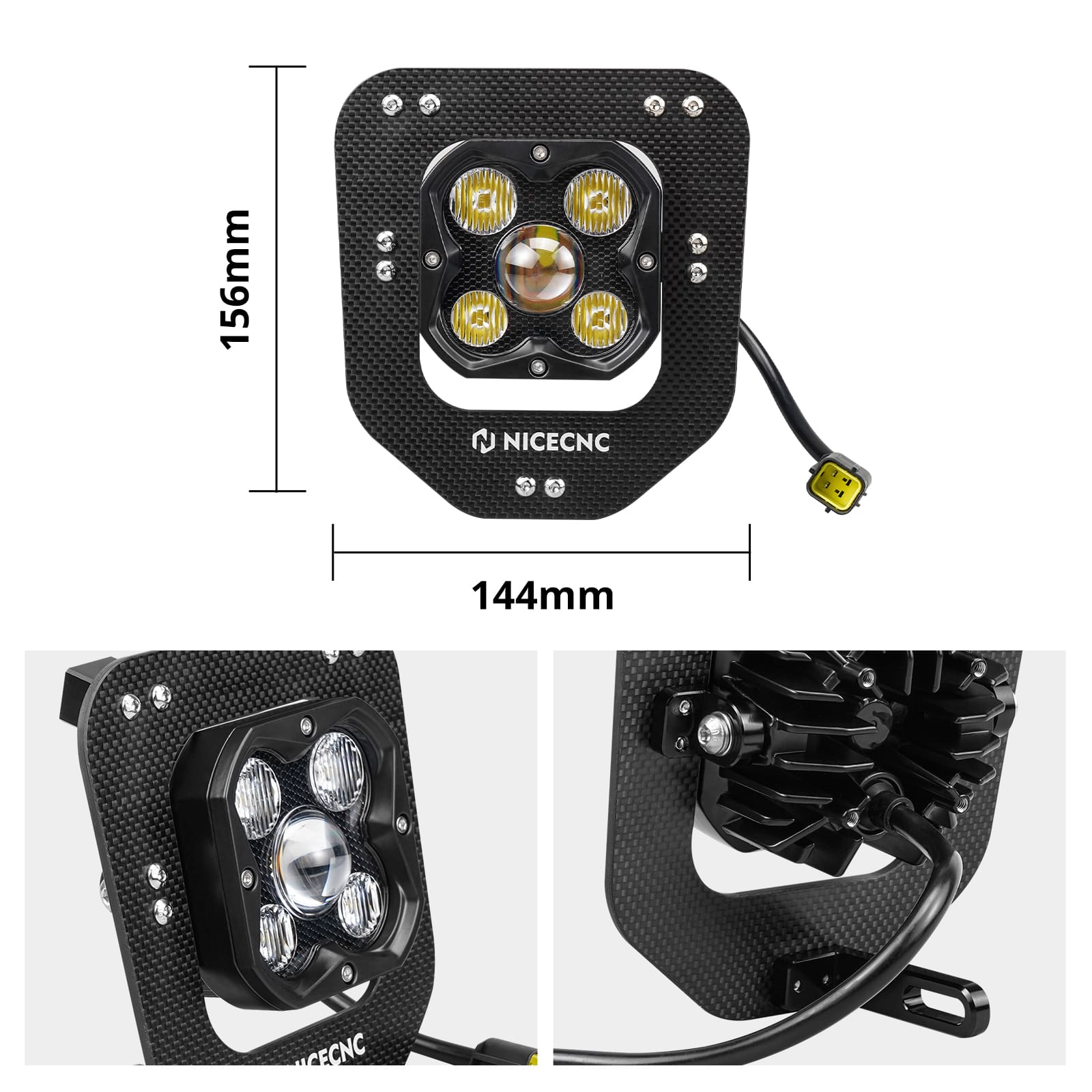 LED Lamp Headlight Kit For Husqvarna 150-501 TE FE 2024-2025