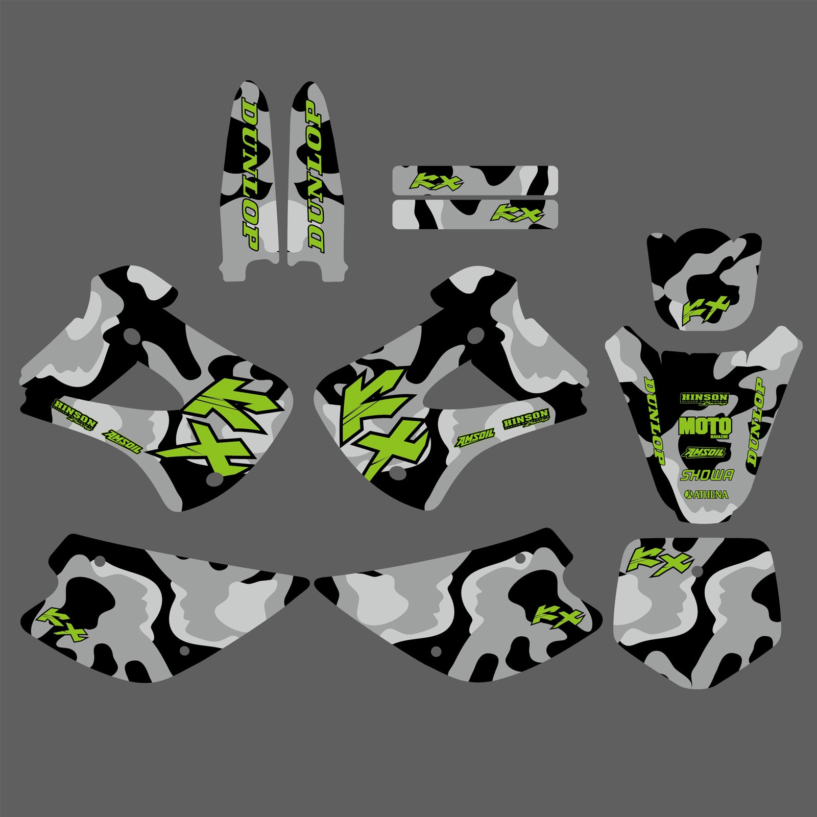 Graphics Kit For KAWASAKI KX85/KX100 2001-2013 Decals Stickers