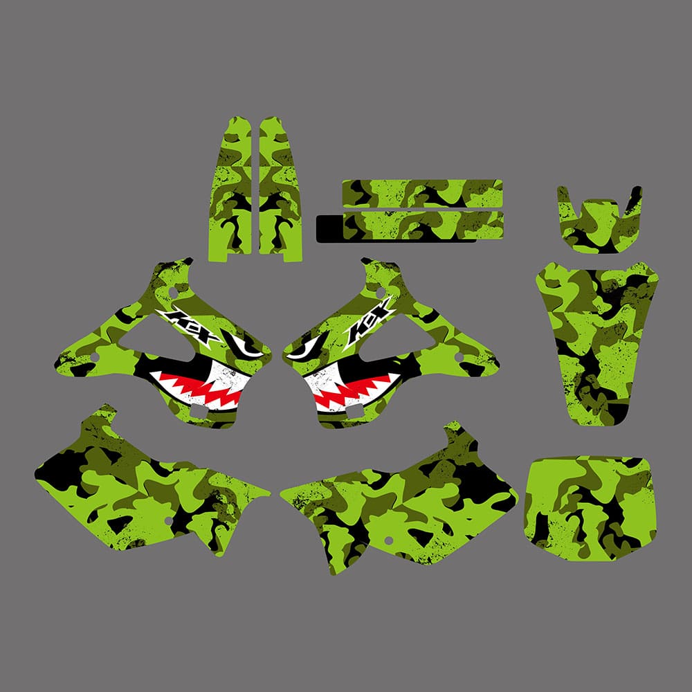 Motorcycle Protect Sticker Kit For Kawasaki KX125 KX250 94-98