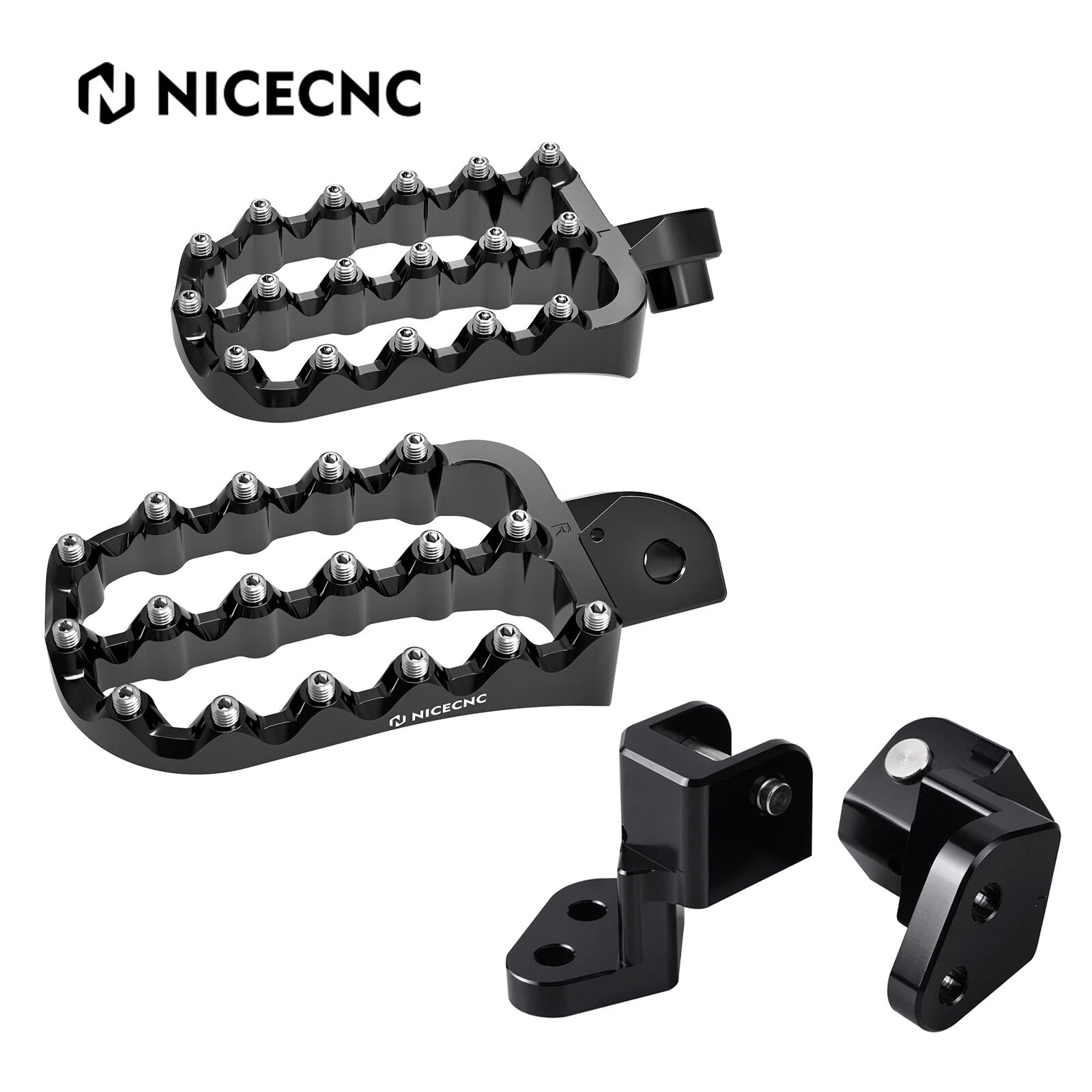 Footpeg Footrest Lowering Mounts Drop Brackets For Kawasaki KLR650 1987-2018