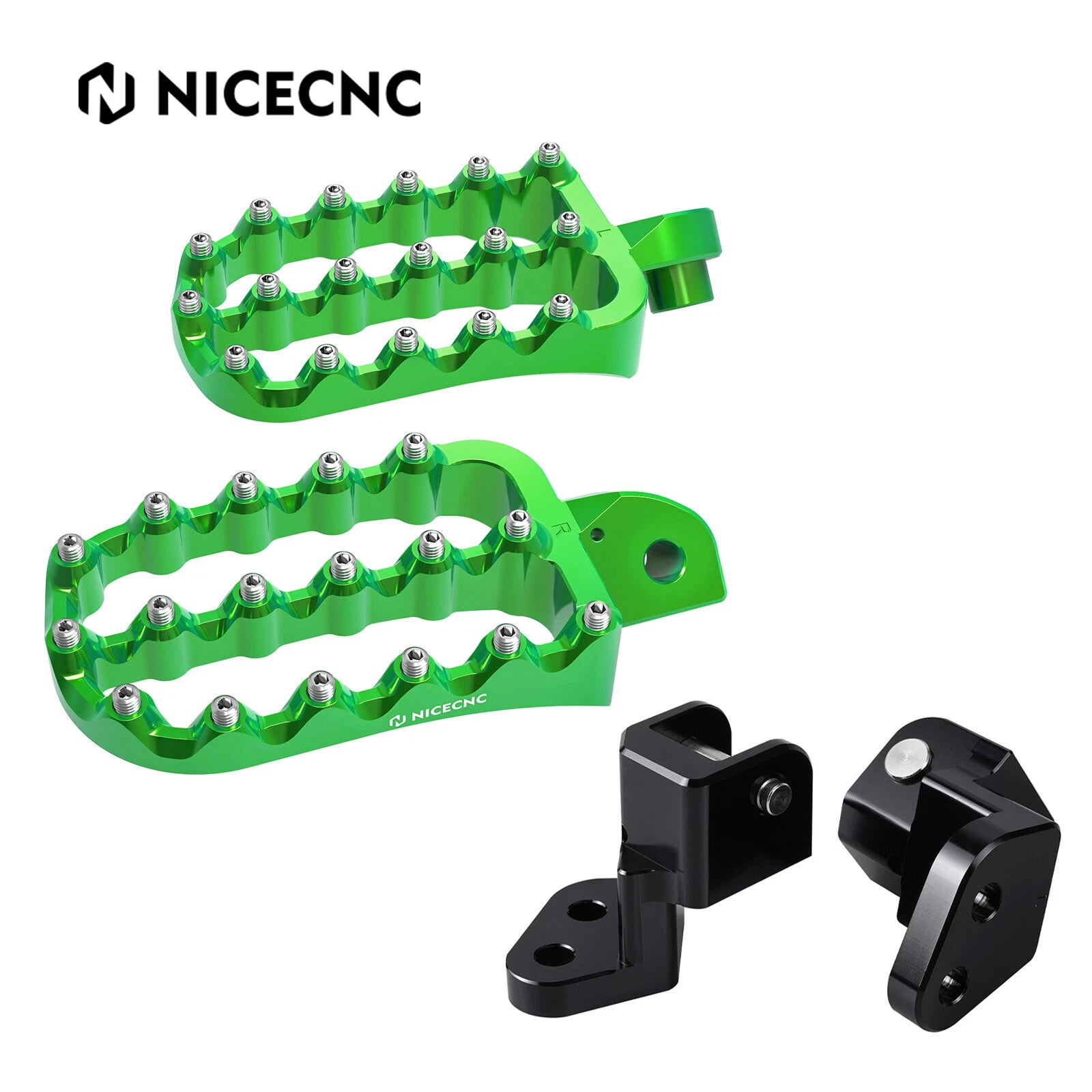 Footpeg Footrest Lowering Mounts Drop Brackets For Kawasaki KLR650 1987-2018