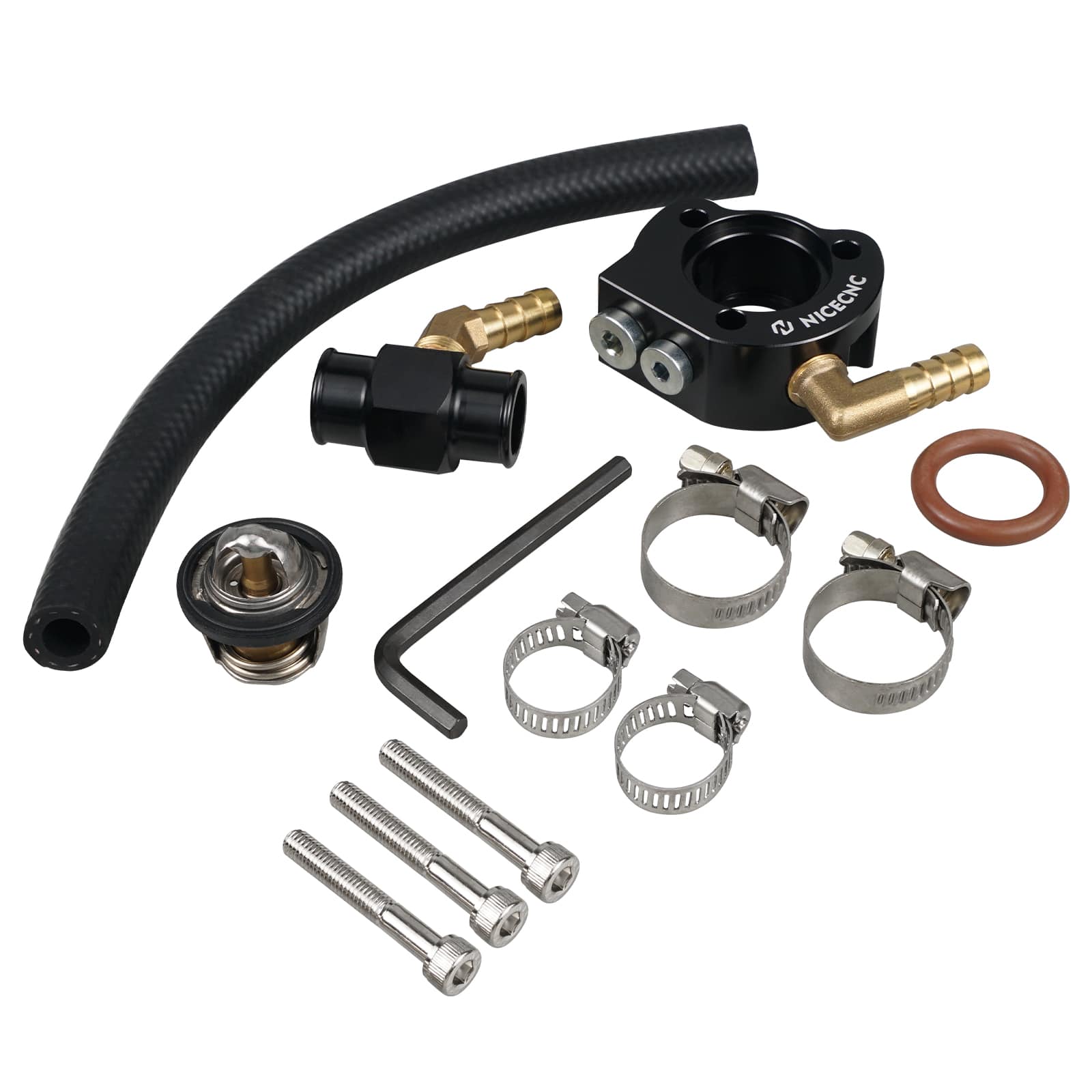 Upgraded Thermostat Kit Cooling System Modification Kit For Kawasaki KLR650 1987-2024