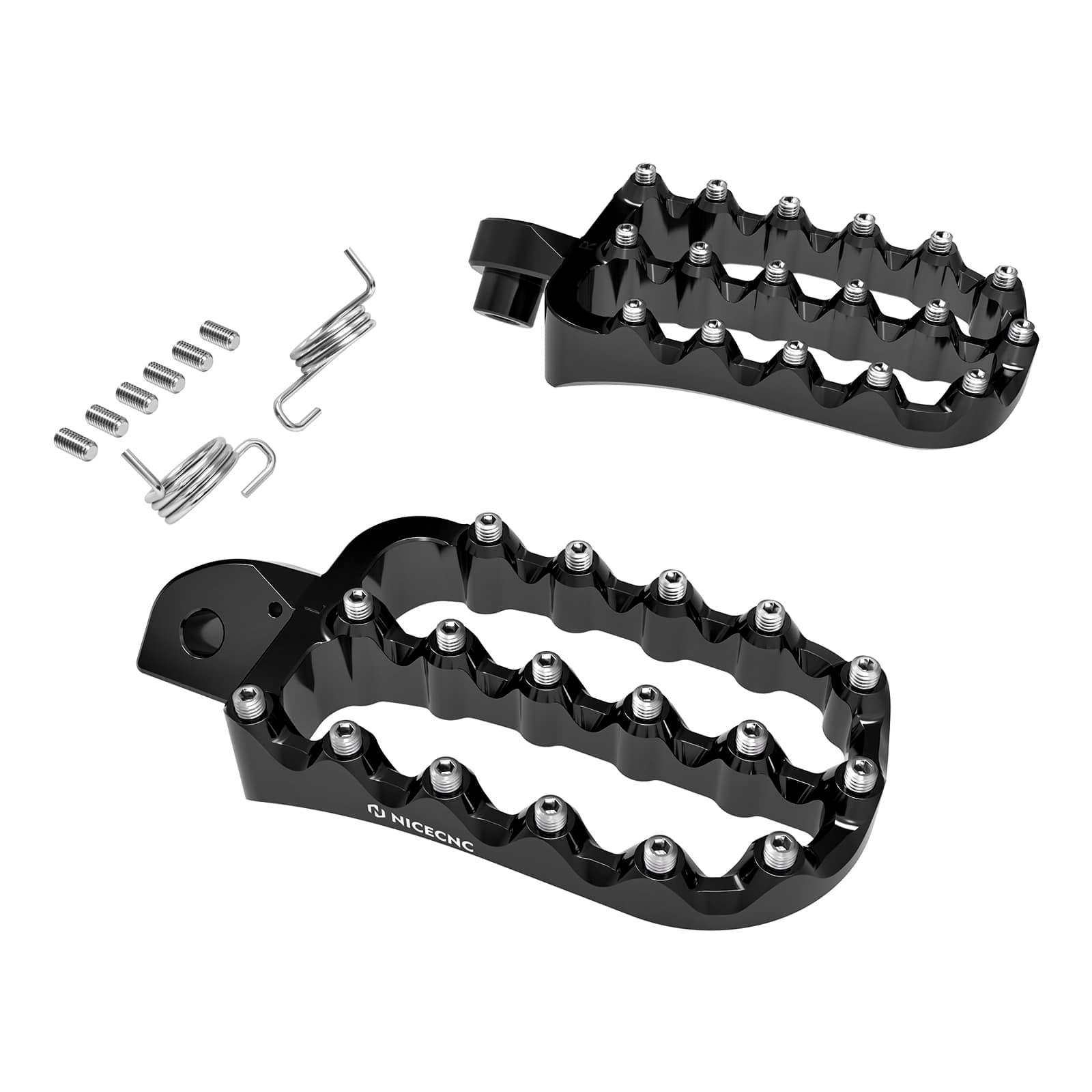 Enlargerd Wide Footpegs For Kawasaki KLR650 1987-2024