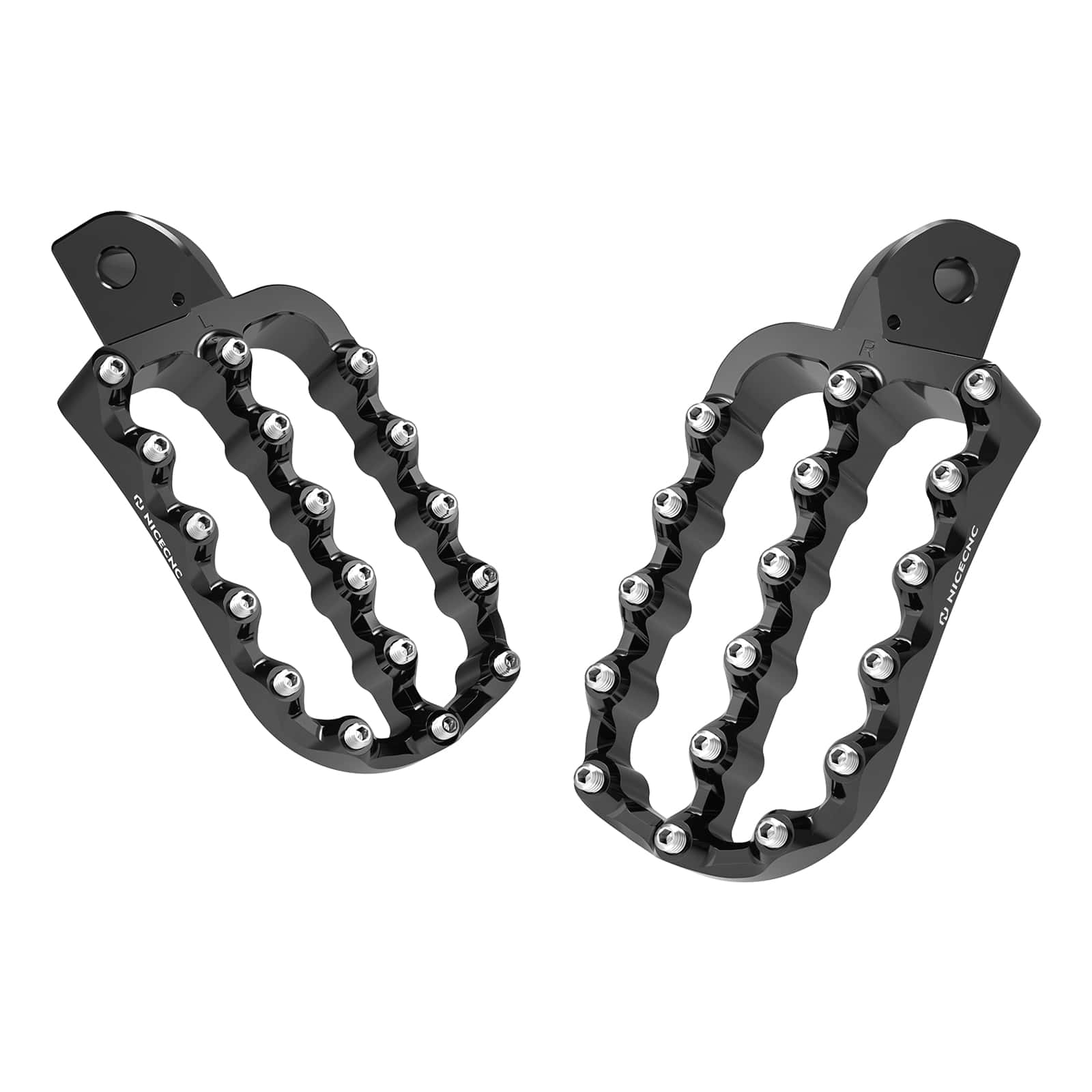 Enlargerd Wide Footpegs For Kawasaki KLR650 1987-2024