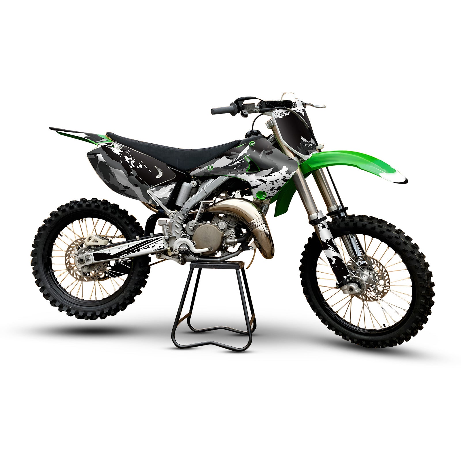Full Graphics Decals Stickers Kit For KAWASAKI KX125 KX250 2003-2012