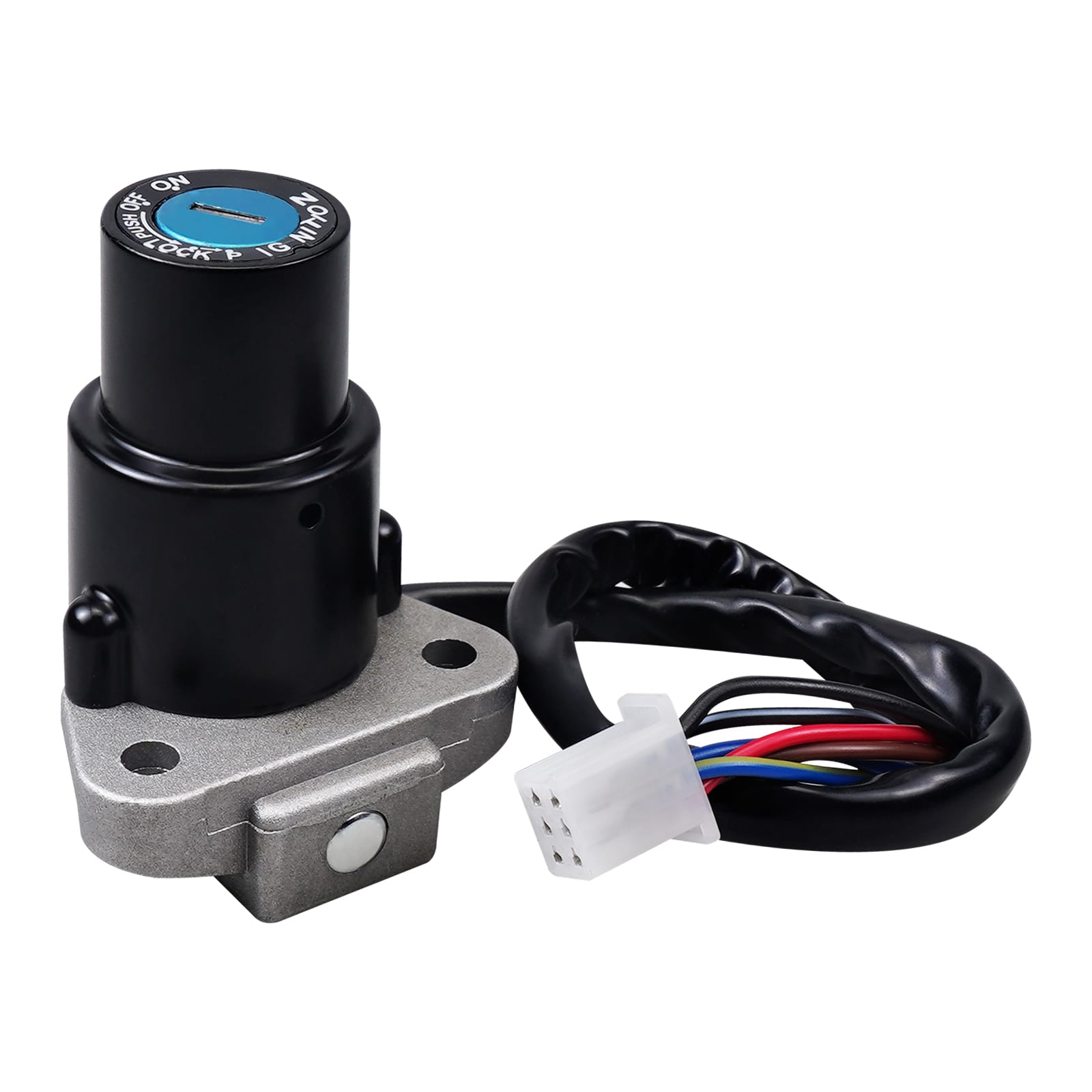 Ignition Key Switch with Fuel Gas Cap Lock Kit For Kawasaki KLR650