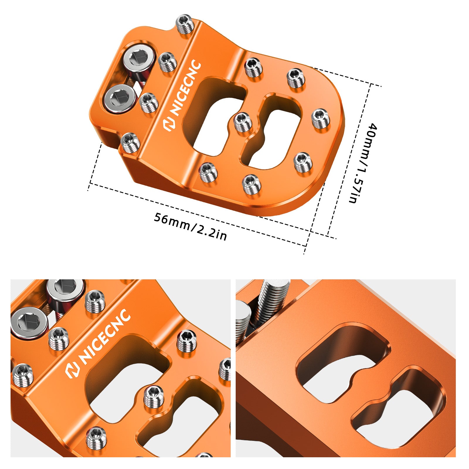 Dual Control Stepped Rear Brake Pedal Pad For Husqvarna TC FC TE FE 701 Enduro SM