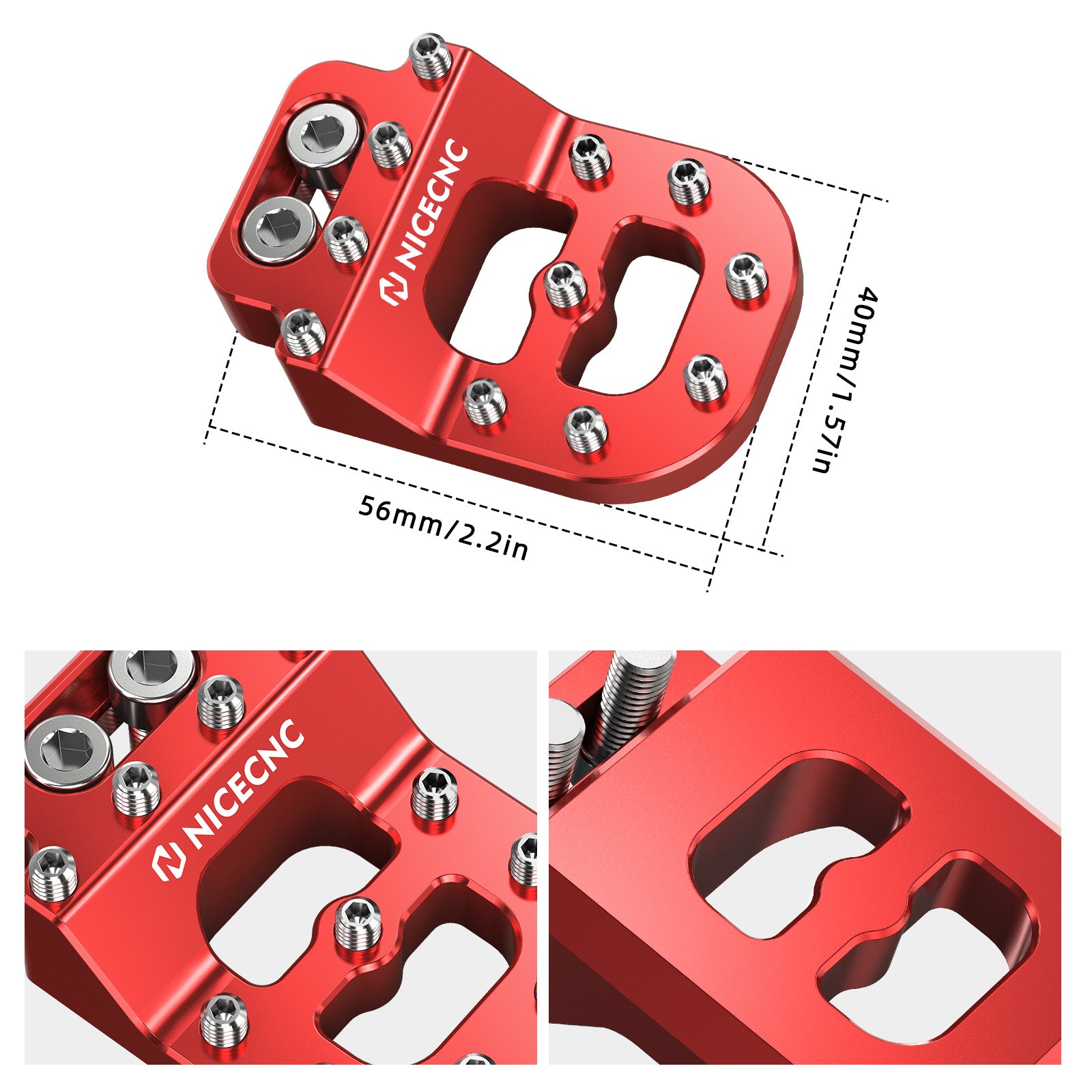 Dual Control Stepped Rear Brake Pedal Pad For Husqvarna TC FC TE FE 701 Enduro SM
