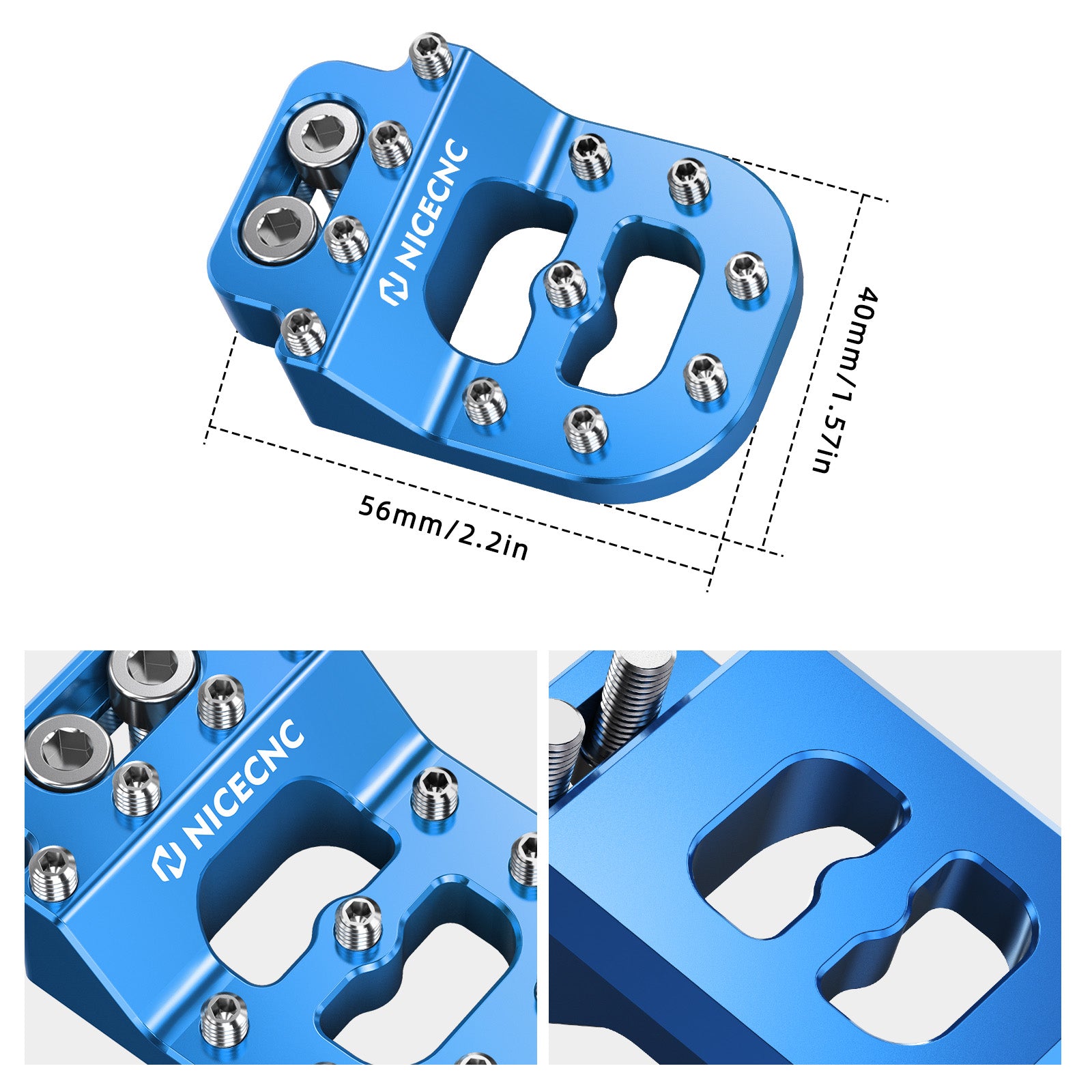 Dual Control Stepped Rear Brake Pedal Pad For Husqvarna TC FC TE FE 701 Enduro SM