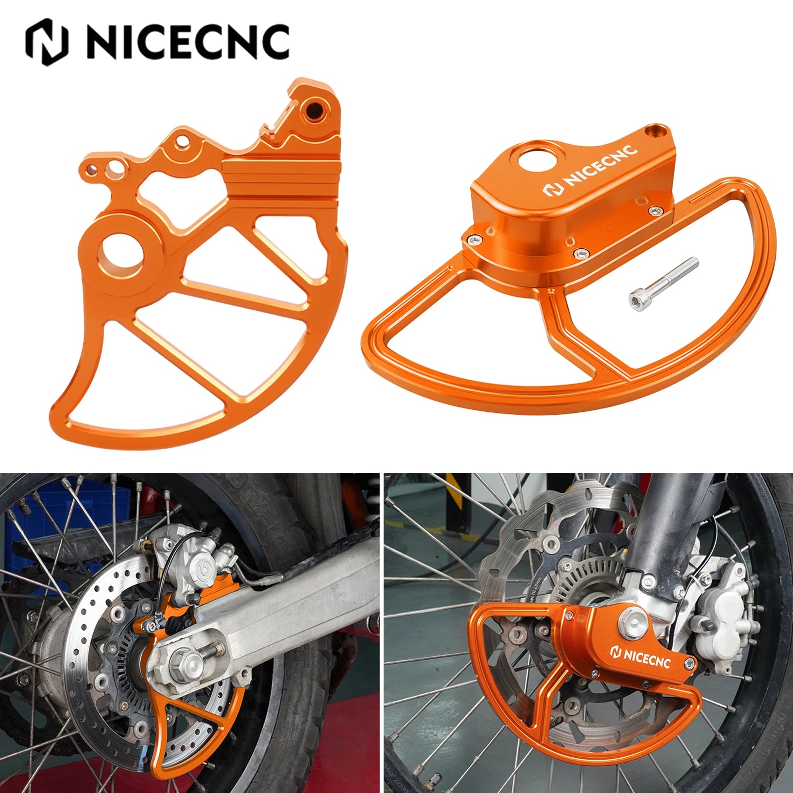 KTM 690 Enduro R Front Rear Brake Disc Guard Kit 2014-2025