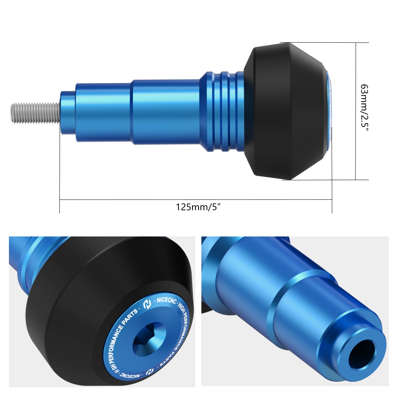 Crash Mushrooms Frame Sliders Guard Kit For KTM 690 Enduro SMC R 2008-2024