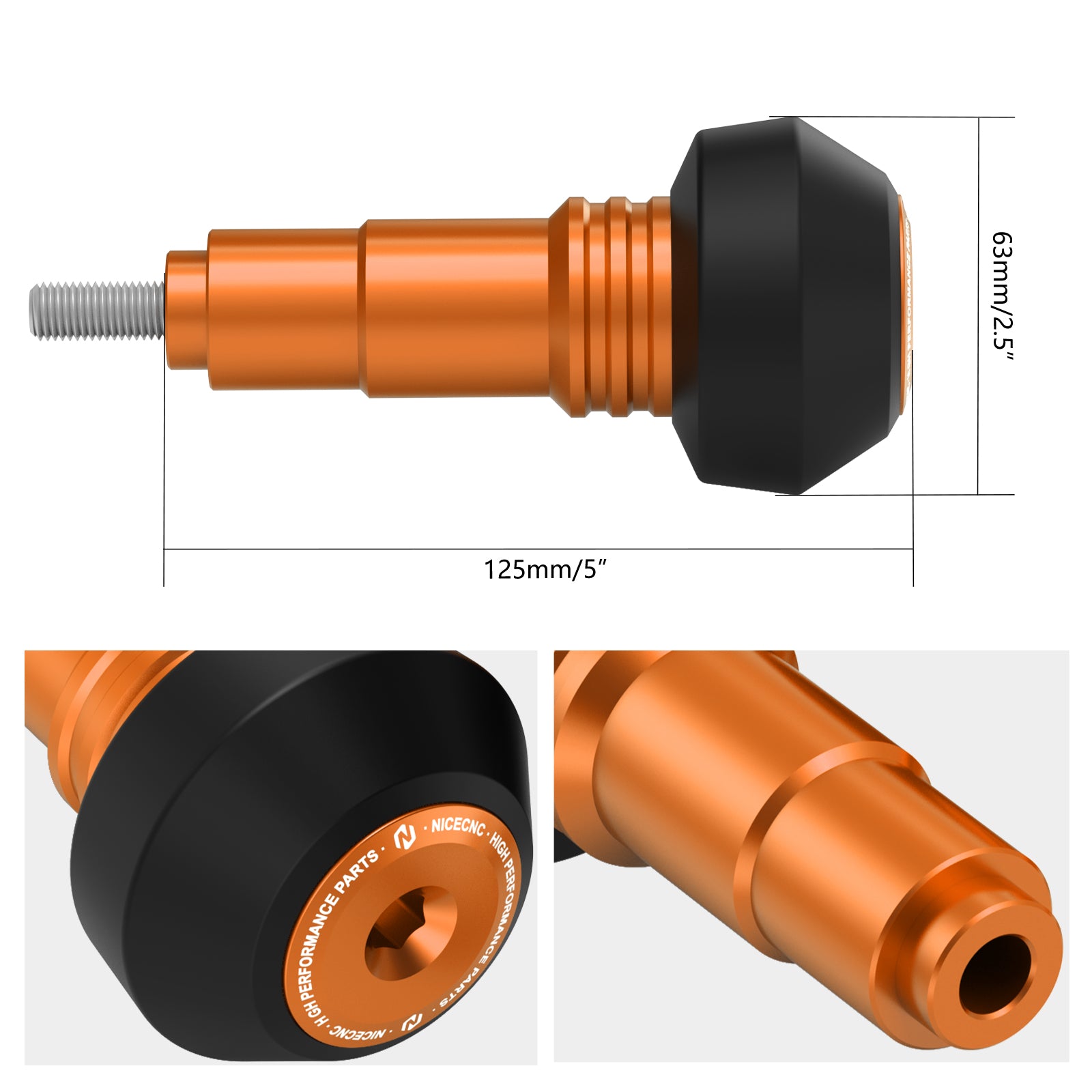 Crash Mushrooms Frame Sliders Guard Kit For KTM 690 Enduro SMC R 2008-2024