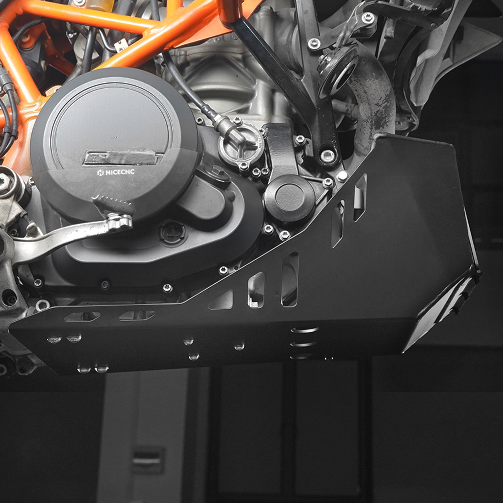 Skid Plate Engine Guard with Built-in Toolbox For KTM 690 Enduro SMC R 2008-2025