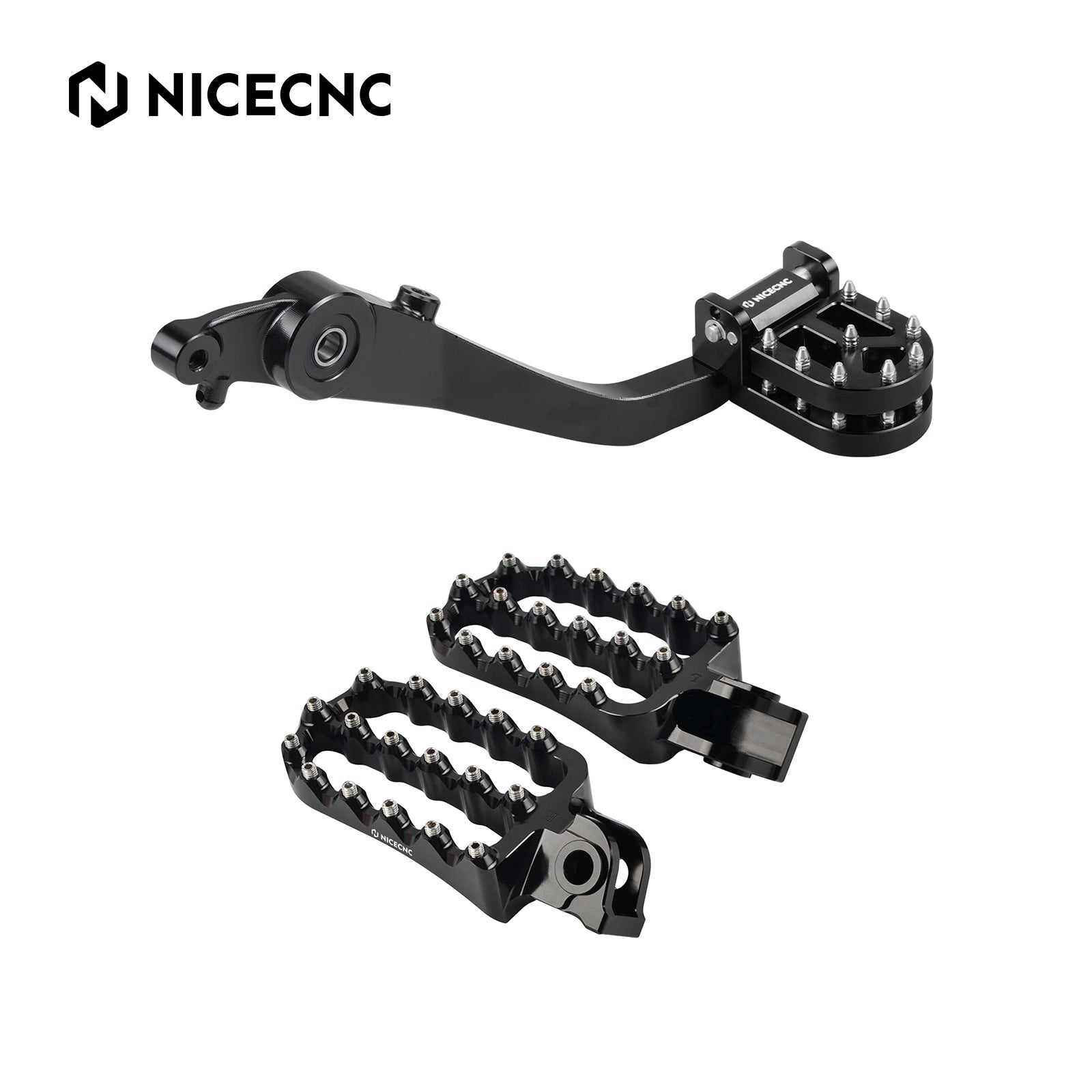 Enlarged Foot Pegs + Adjustable Rear Foot Brake Pedal For Husqvarna Norden 901 22-25