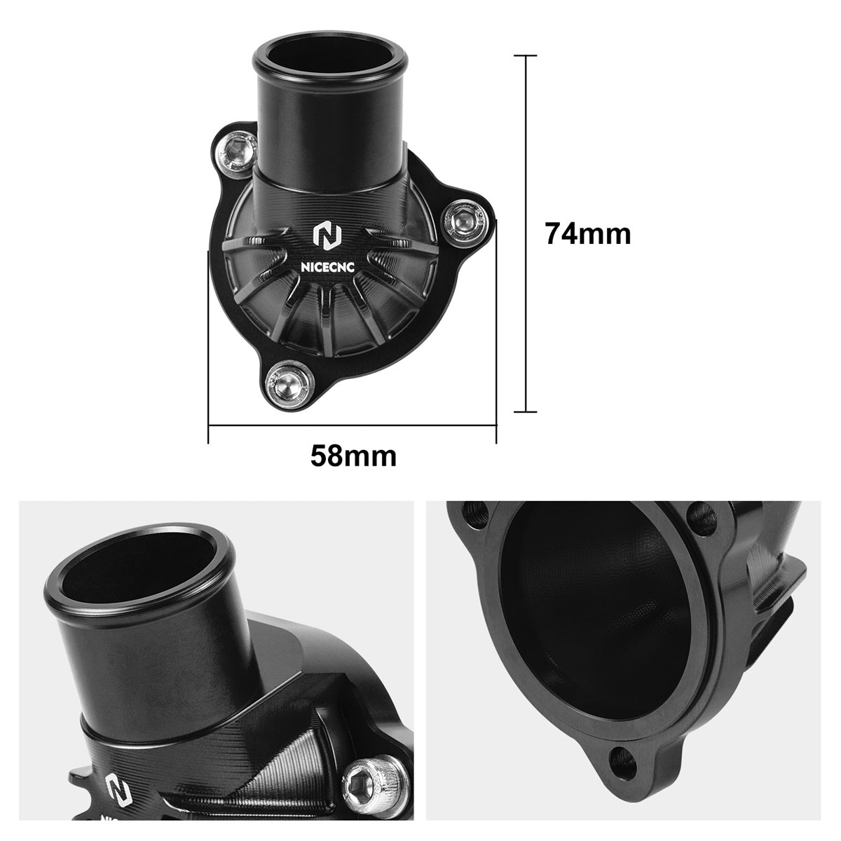 Thermostat Housing Cover + Silicone Radiator Hose Kit For KTM 790 890 Adventure R