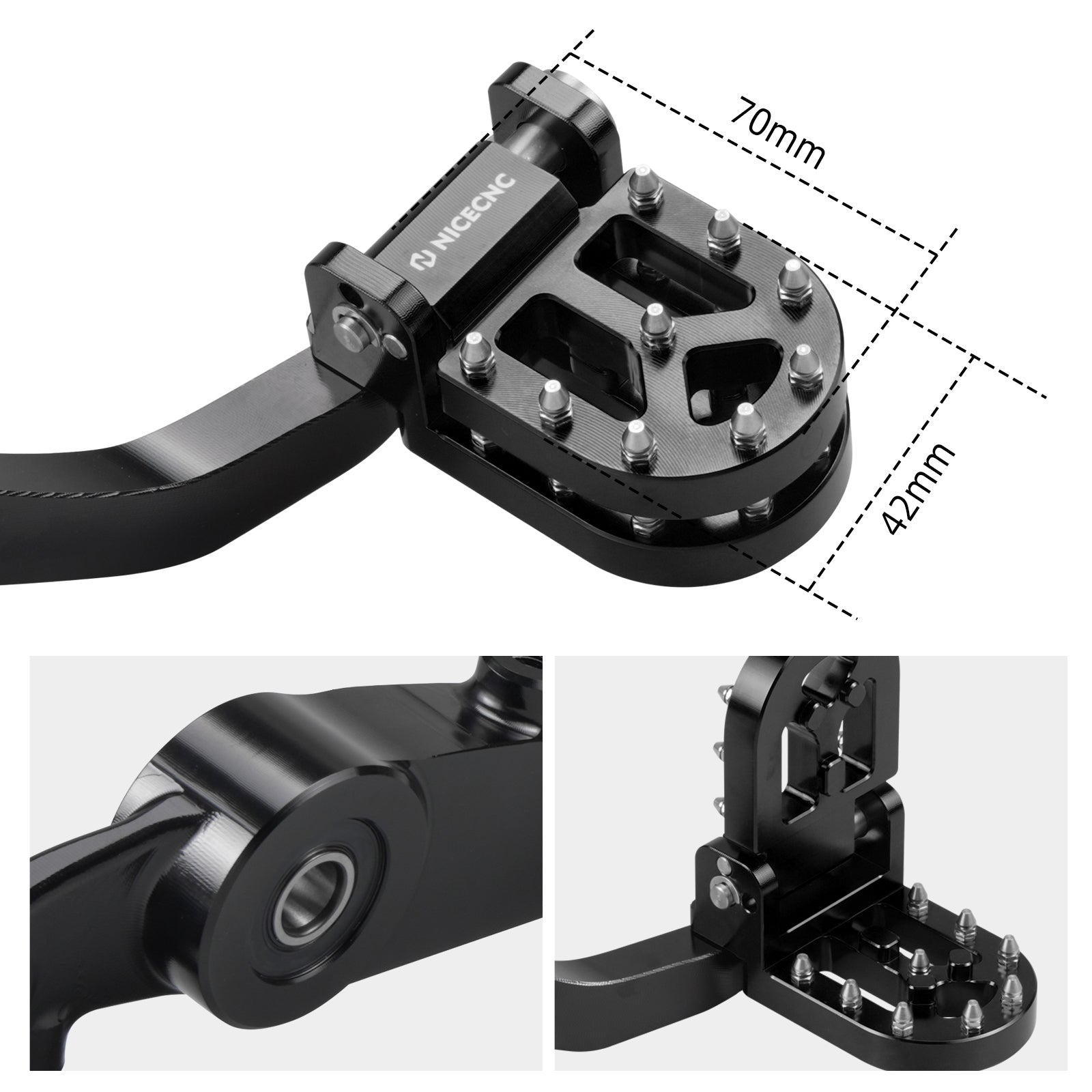 Adjustable Shift Lever + Dual Pedal Rear Brake Pedal Assly For KTM 790 890 Adventure R