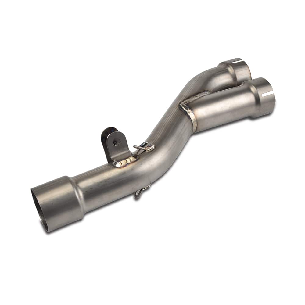 2-into-1 Exhaust Titanium Alloy Exhaust Pipe with 2 Gaskets for KTM 950/990 Adventure