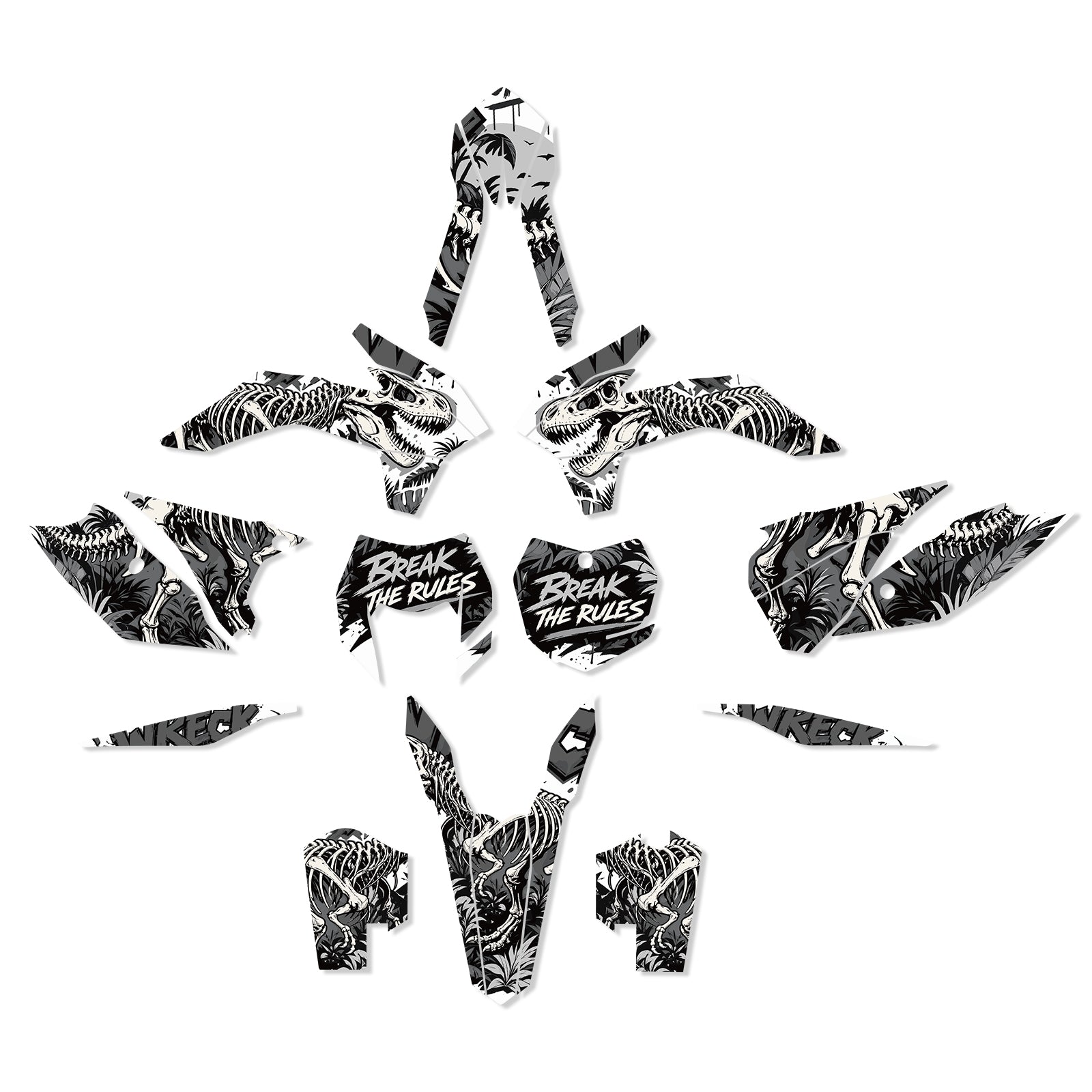Motorcycle Full Graphics Decals Stickers Kit For KTM EXC/XC-W/XCF-W 2014-2016