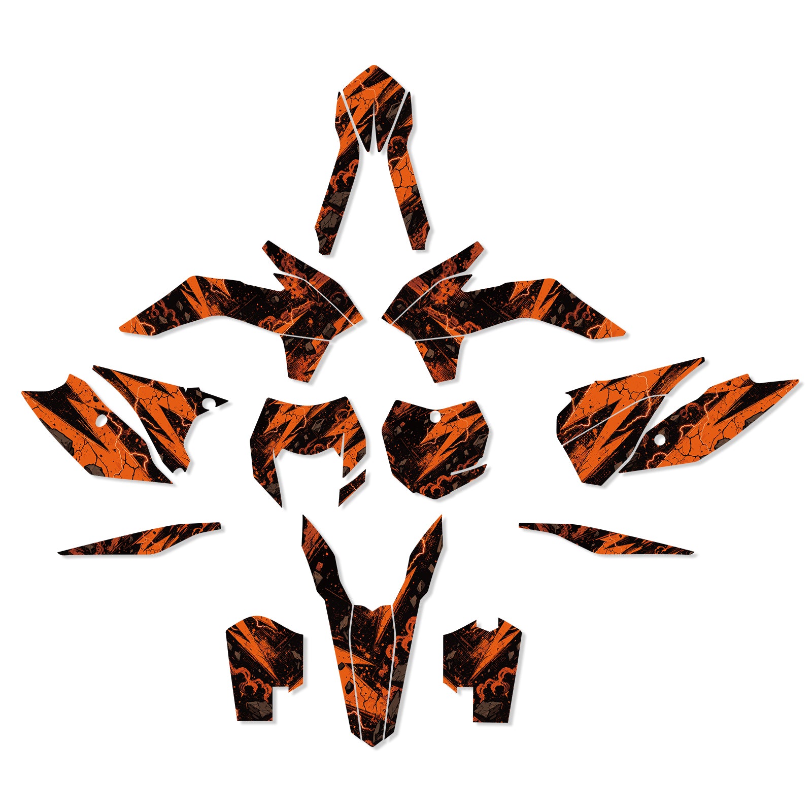 Motorcycle Graphics Decals Stickers Kit For KTM EXC/XC-W/XCF-W 2014-2016